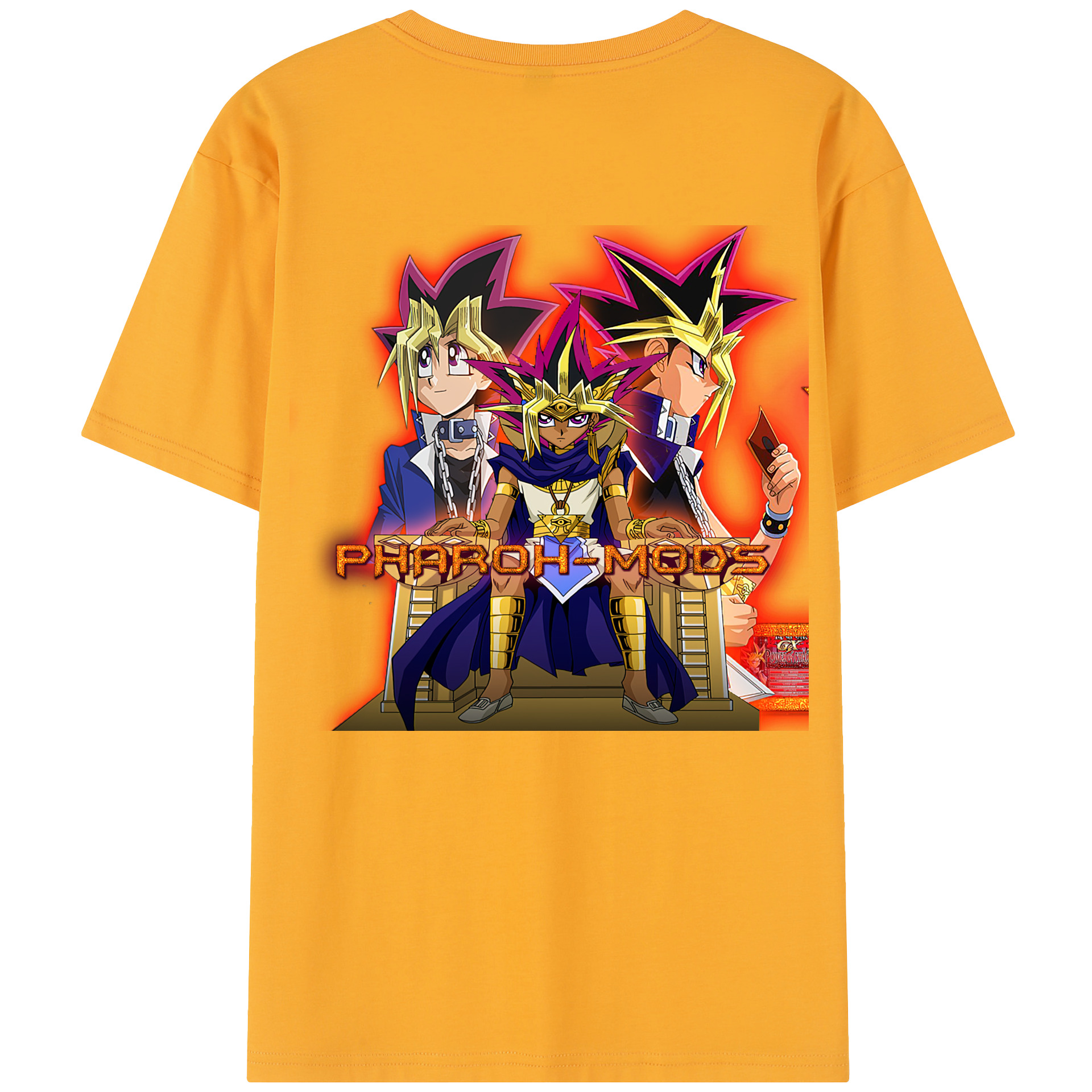 （画像用） 遊☆戯☆王 Yu-Gi-Oh! 綿100％半袖Tシャツ（背面プリント）