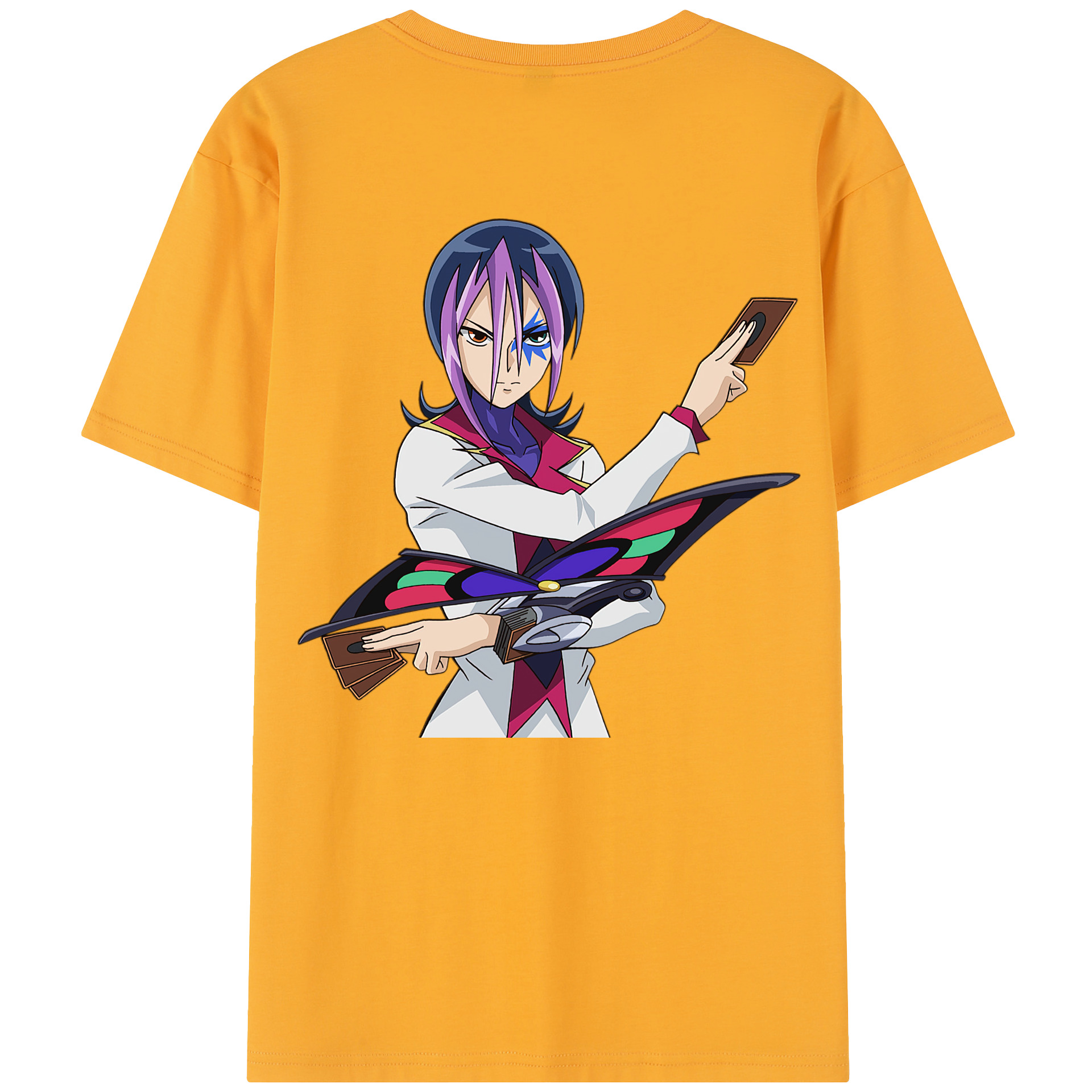 （画像用） 遊☆戯☆王 Yu-Gi-Oh! 綿100％半袖Tシャツ（背面プリント）