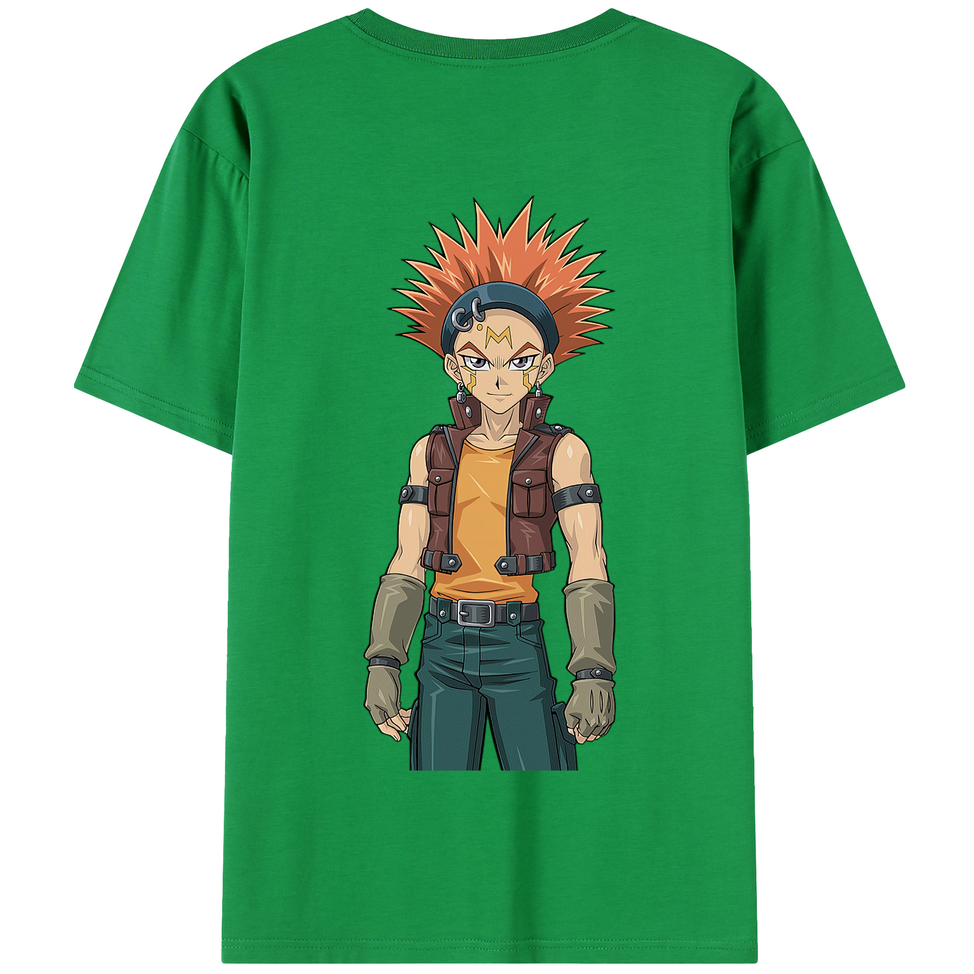 （画像用） 遊☆戯☆王 Yu-Gi-Oh! 綿100％半袖Tシャツ（背面プリント）