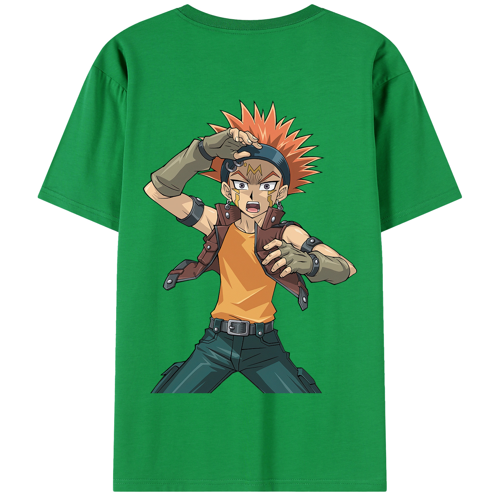 （画像用） 遊☆戯☆王 Yu-Gi-Oh! 綿100％半袖Tシャツ（背面プリント）