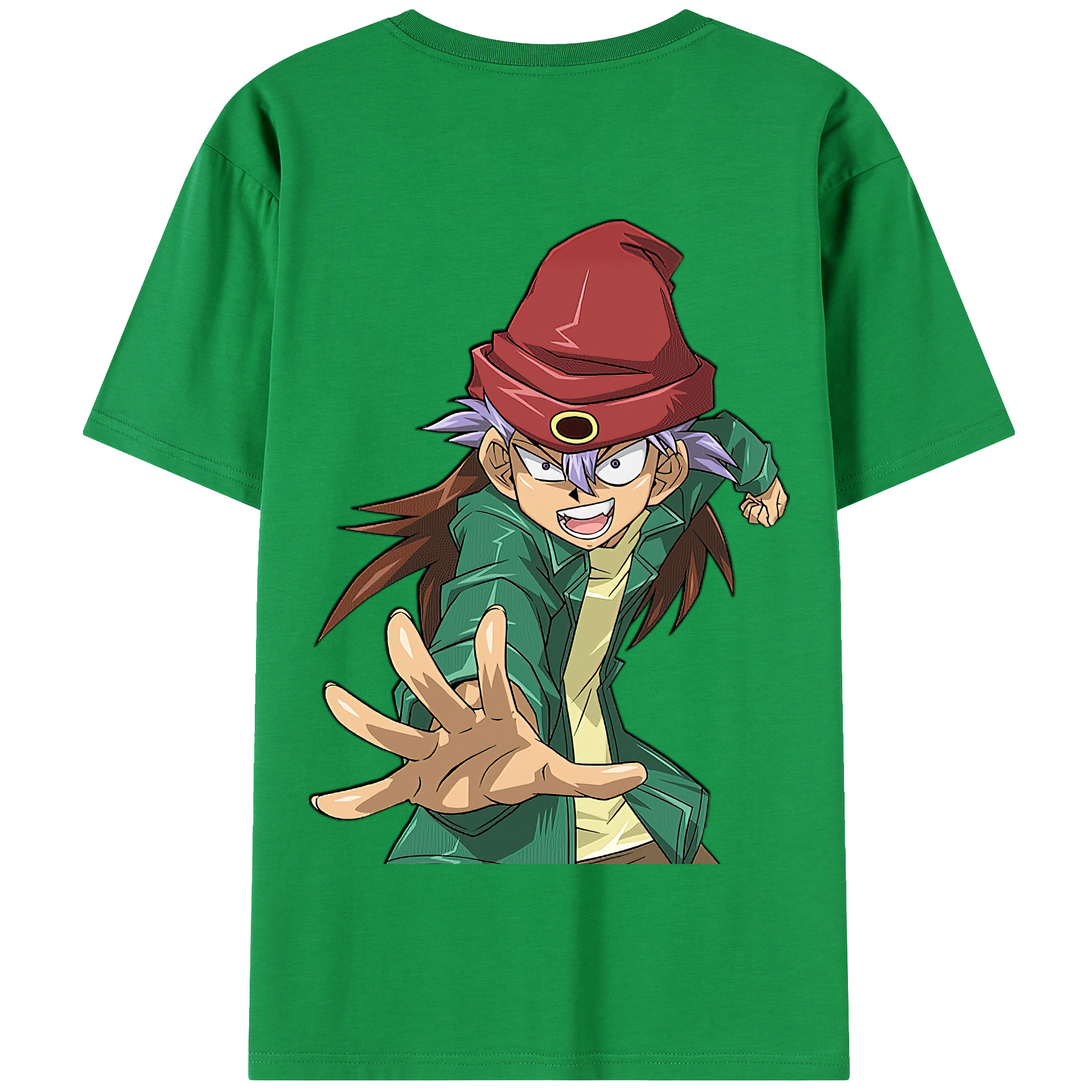 （画像用） 遊☆戯☆王 Yu-Gi-Oh! 綿100％半袖Tシャツ（背面プリント）