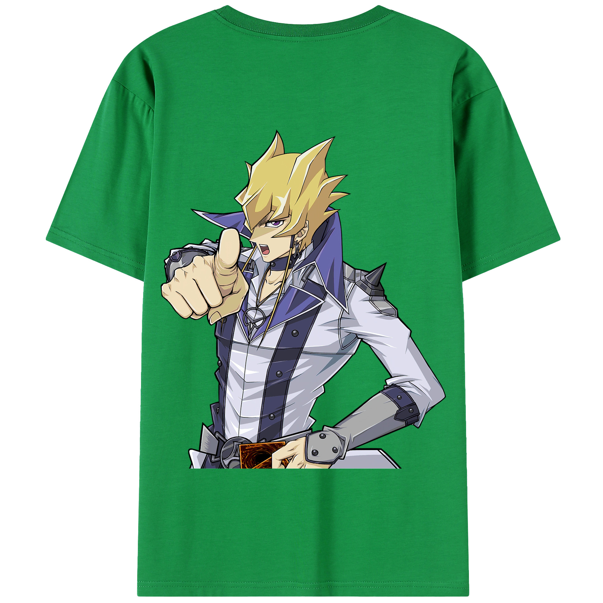 （画像用） 遊☆戯☆王 Yu-Gi-Oh! 綿100％半袖Tシャツ（背面プリント）