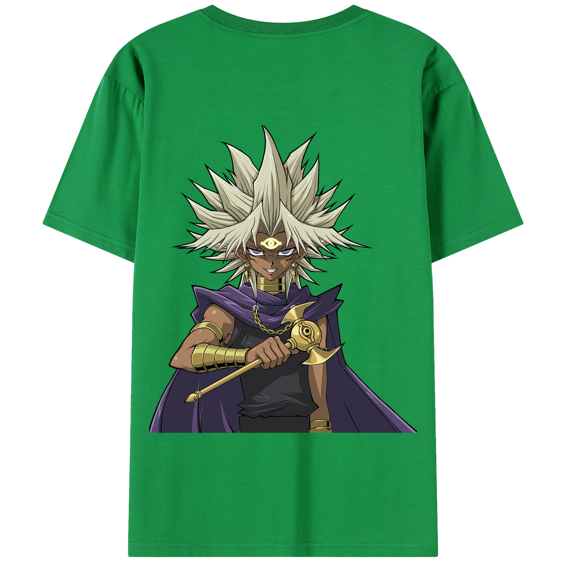 （画像用） 遊☆戯☆王 Yu-Gi-Oh! 綿100％半袖Tシャツ（背面プリント）