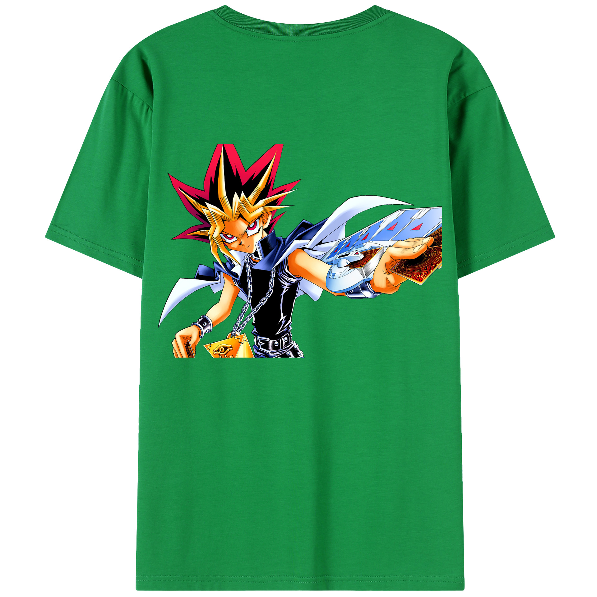 （画像用） 遊☆戯☆王 Yu-Gi-Oh! 綿100％半袖Tシャツ（背面プリント）