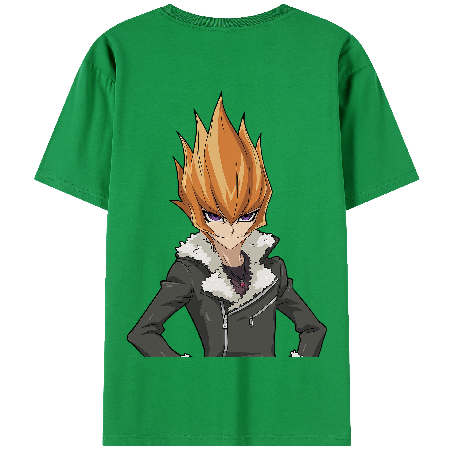 （画像用） 遊☆戯☆王 Yu-Gi-Oh! 綿100％半袖Tシャツ（背面プリント）