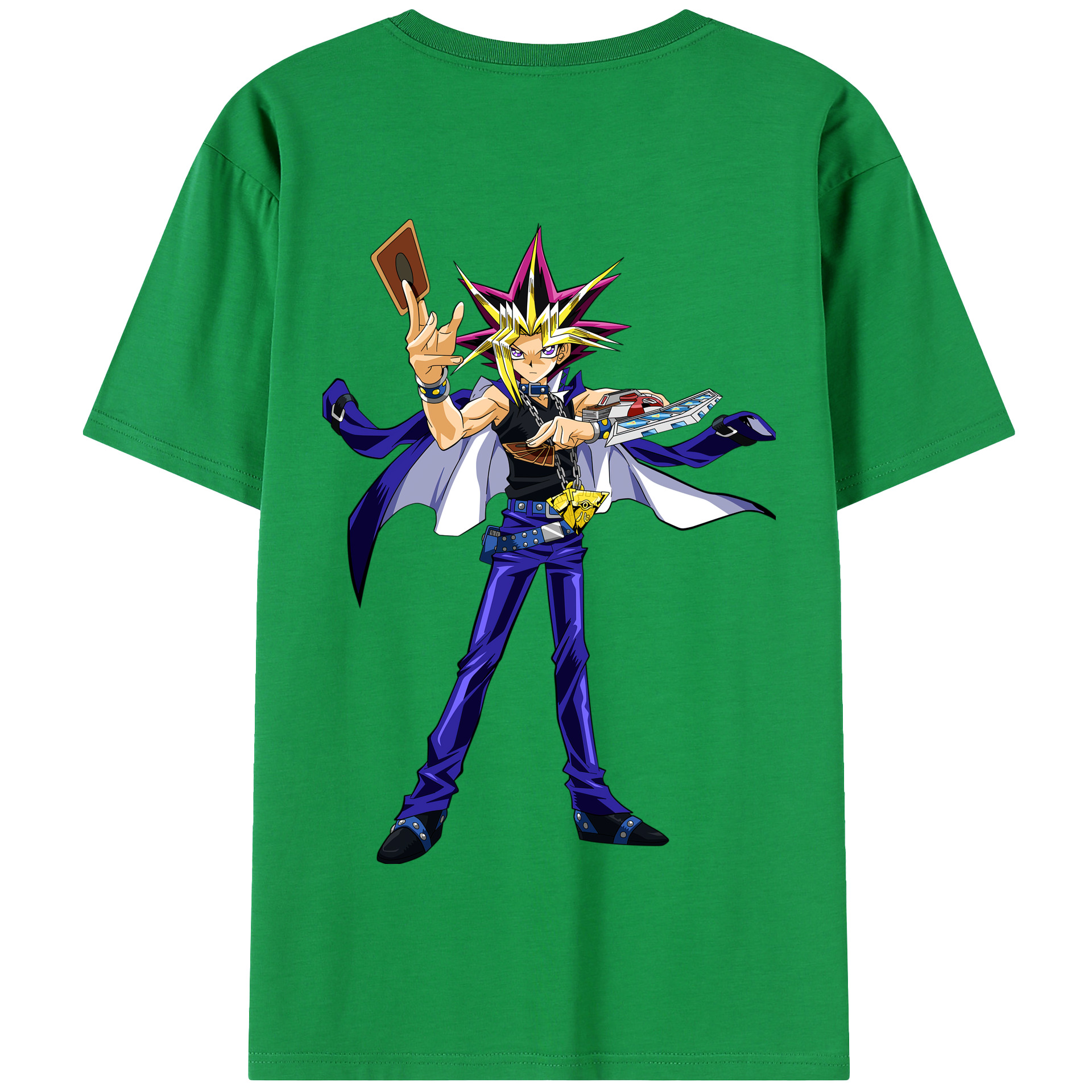 （画像用） 遊☆戯☆王 Yu-Gi-Oh! 綿100％半袖Tシャツ（背面プリント）