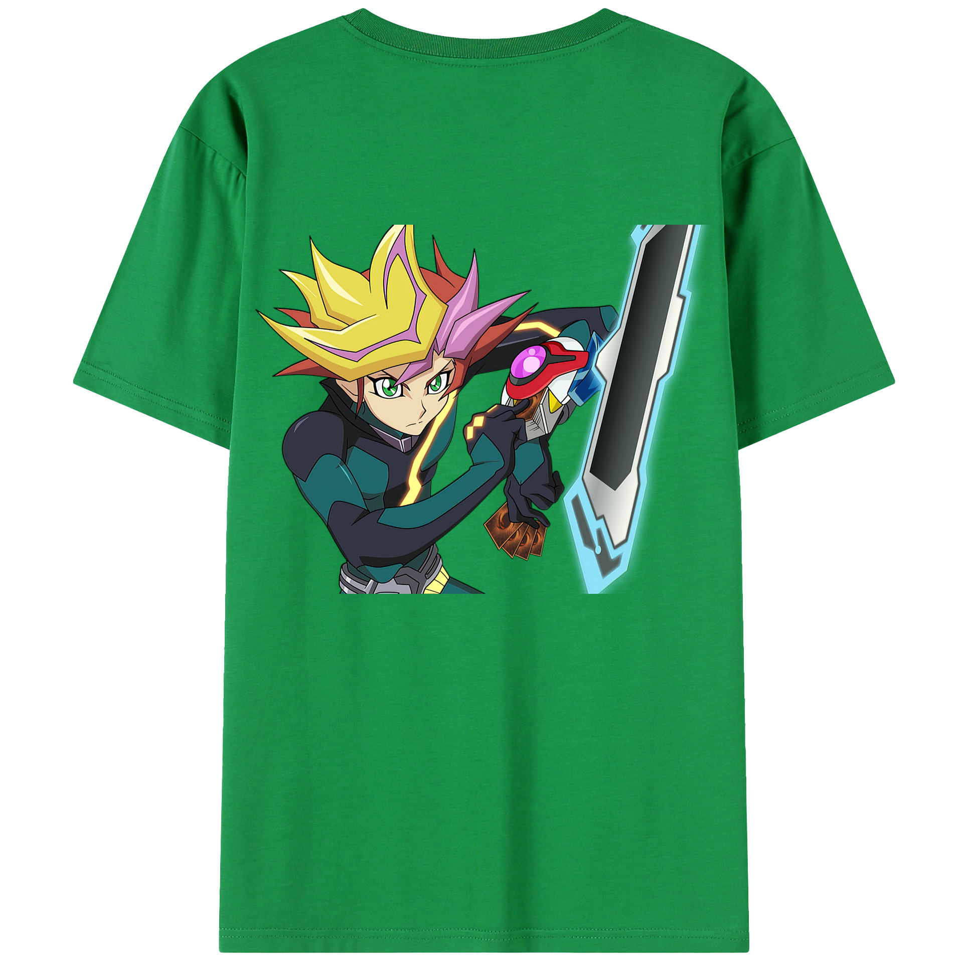 （画像用） 遊☆戯☆王 Yu-Gi-Oh! 綿100％半袖Tシャツ（背面プリント）