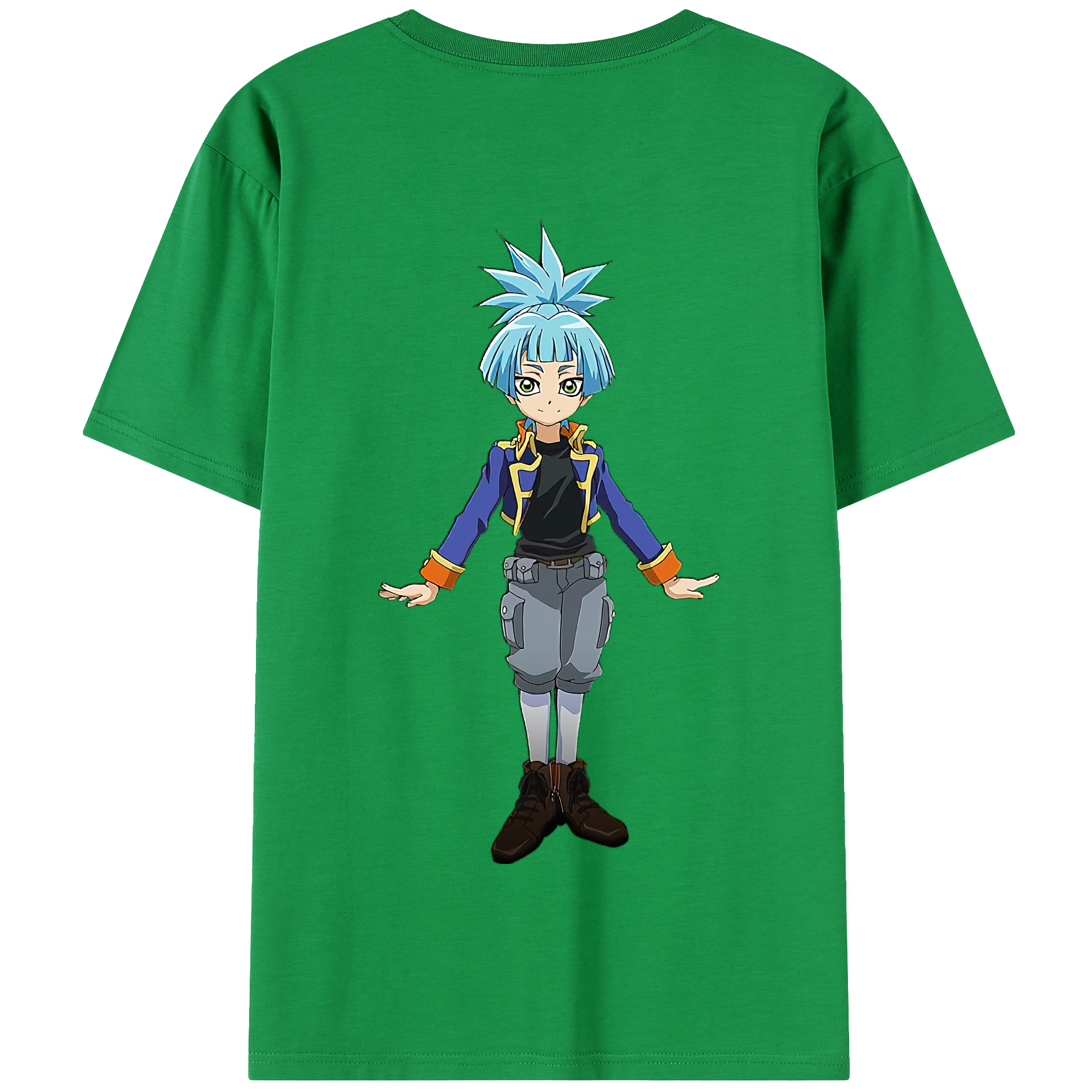 （画像用） 遊☆戯☆王 Yu-Gi-Oh! 綿100％半袖Tシャツ（背面プリント）