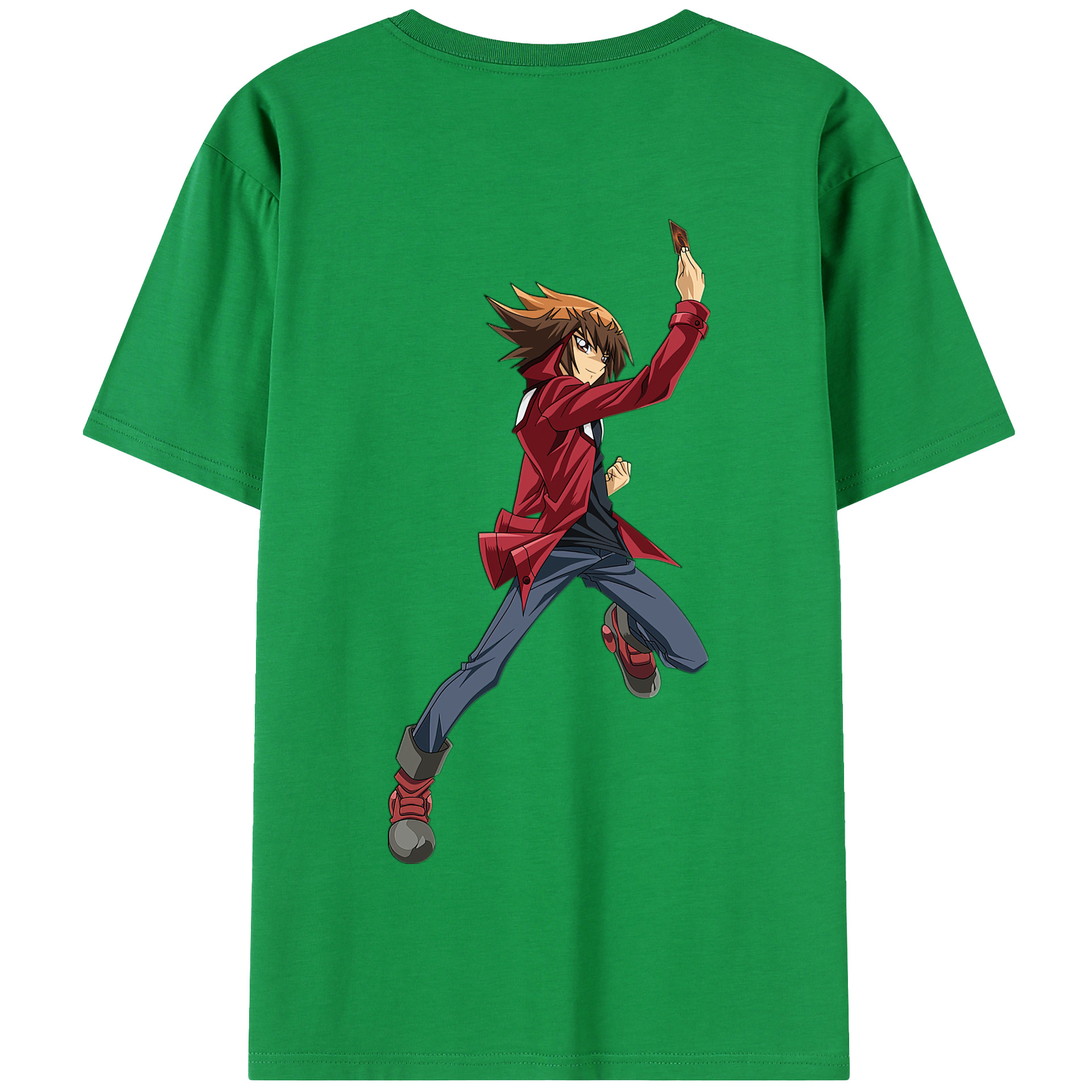 （画像用） 遊☆戯☆王 Yu-Gi-Oh! 綿100％半袖Tシャツ（背面プリント）