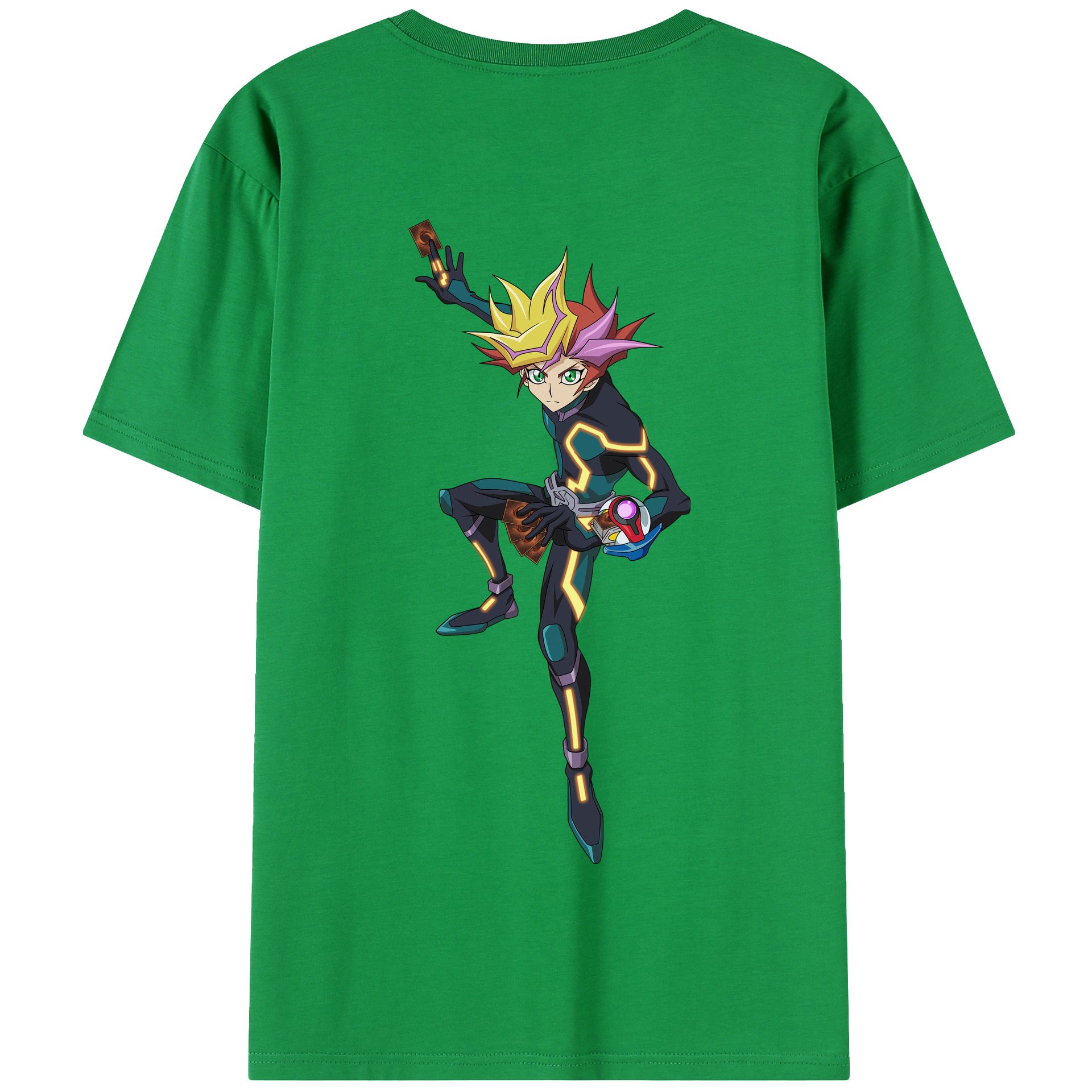 （画像用） 遊☆戯☆王 Yu-Gi-Oh! 綿100％半袖Tシャツ（背面プリント）