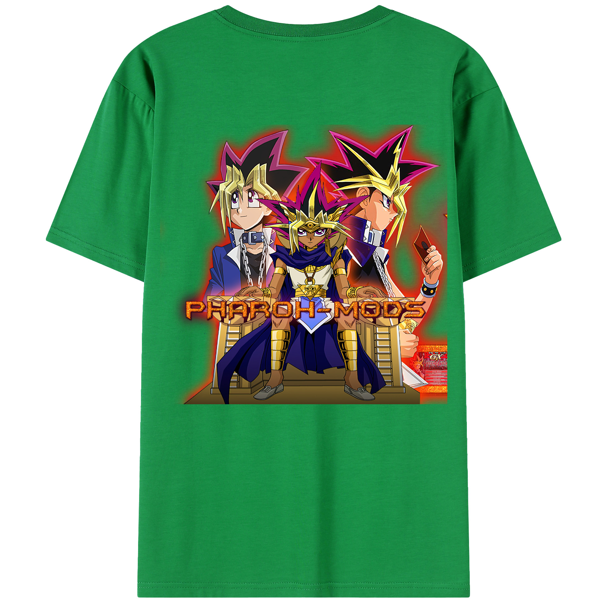 （画像用） 遊☆戯☆王 Yu-Gi-Oh! 綿100％半袖Tシャツ（背面プリント）