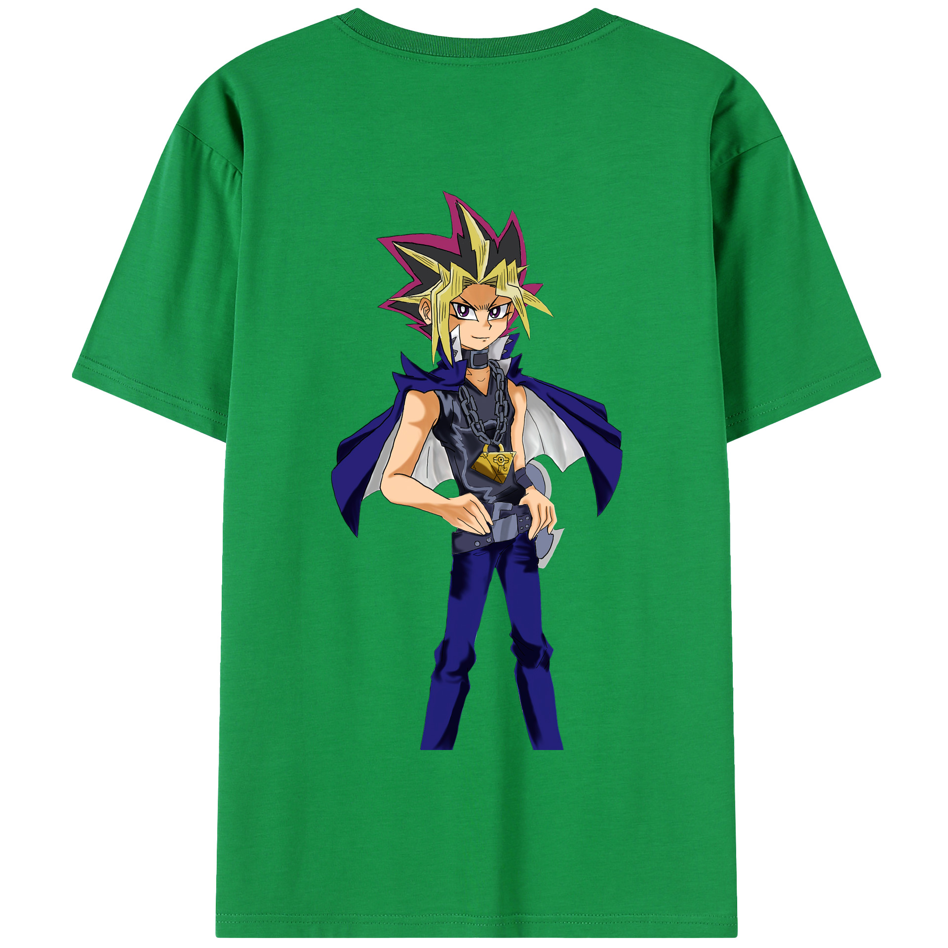 （画像用） 遊☆戯☆王 Yu-Gi-Oh! 綿100％半袖Tシャツ（背面プリント）