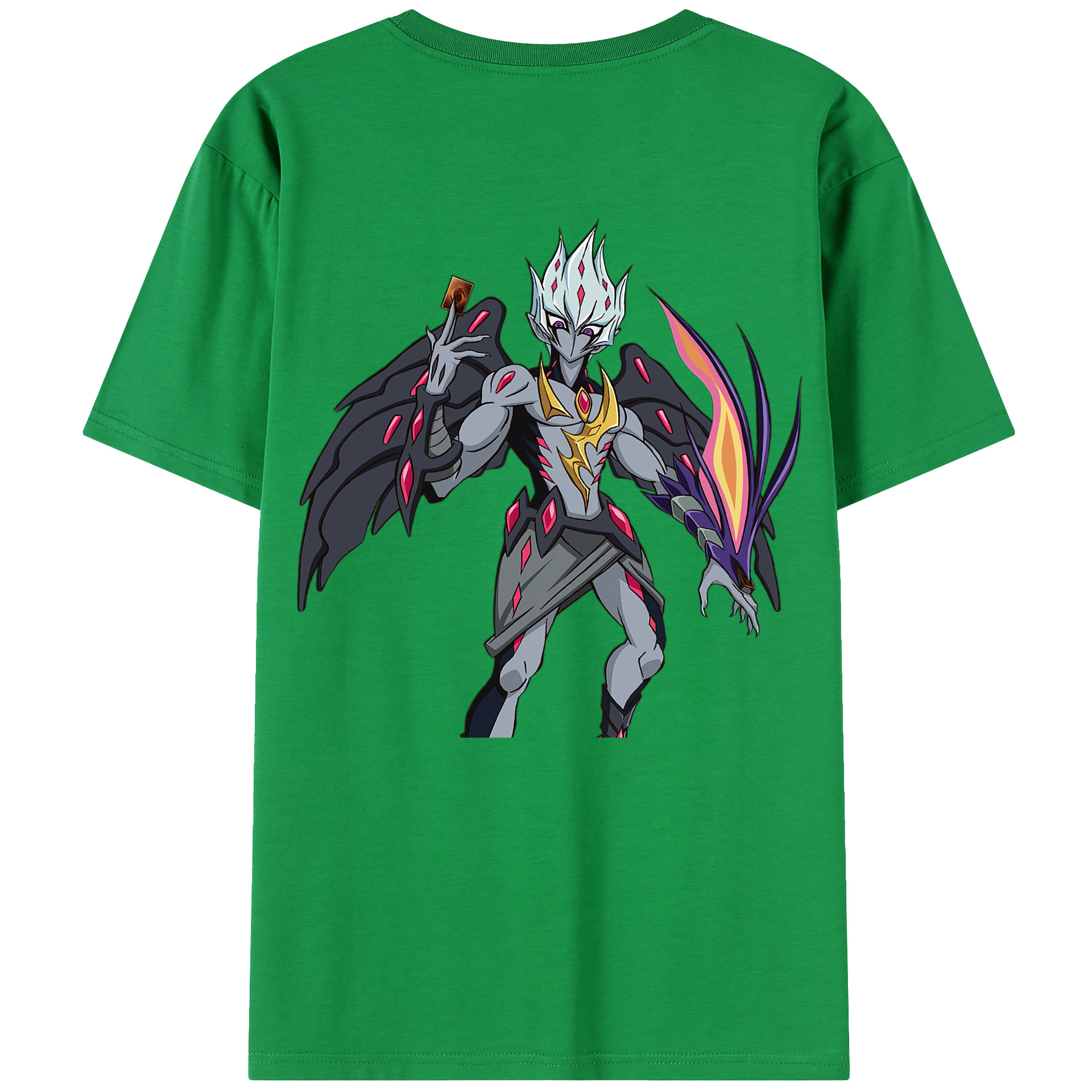 （画像用） 遊☆戯☆王 Yu-Gi-Oh! 綿100％半袖Tシャツ（背面プリント）
