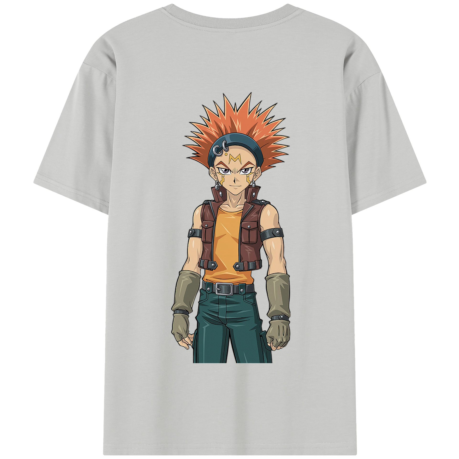 （画像用） 遊☆戯☆王 Yu-Gi-Oh! 綿100％半袖Tシャツ（背面プリント）