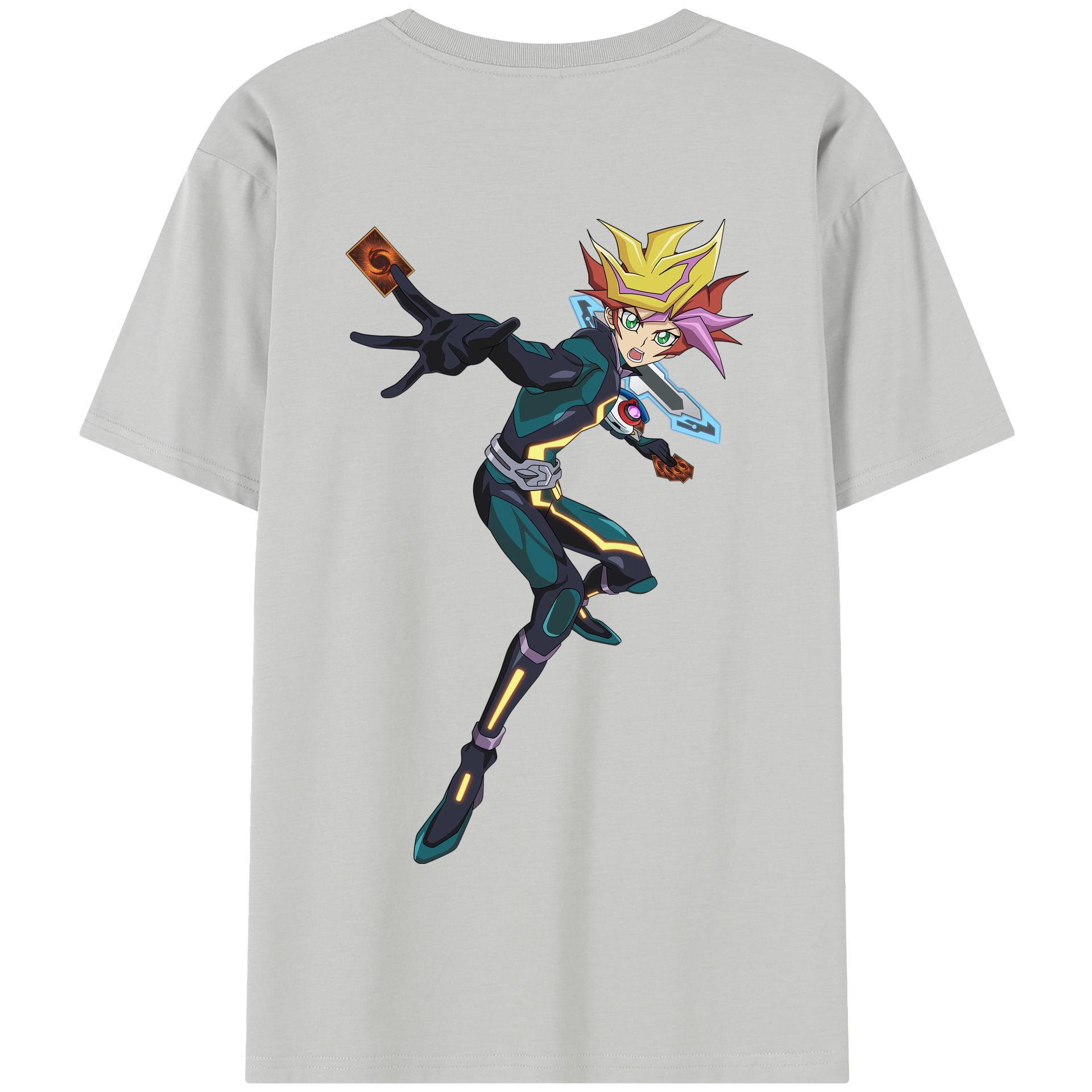 （画像用） 遊☆戯☆王 Yu-Gi-Oh! 綿100％半袖Tシャツ（背面プリント）