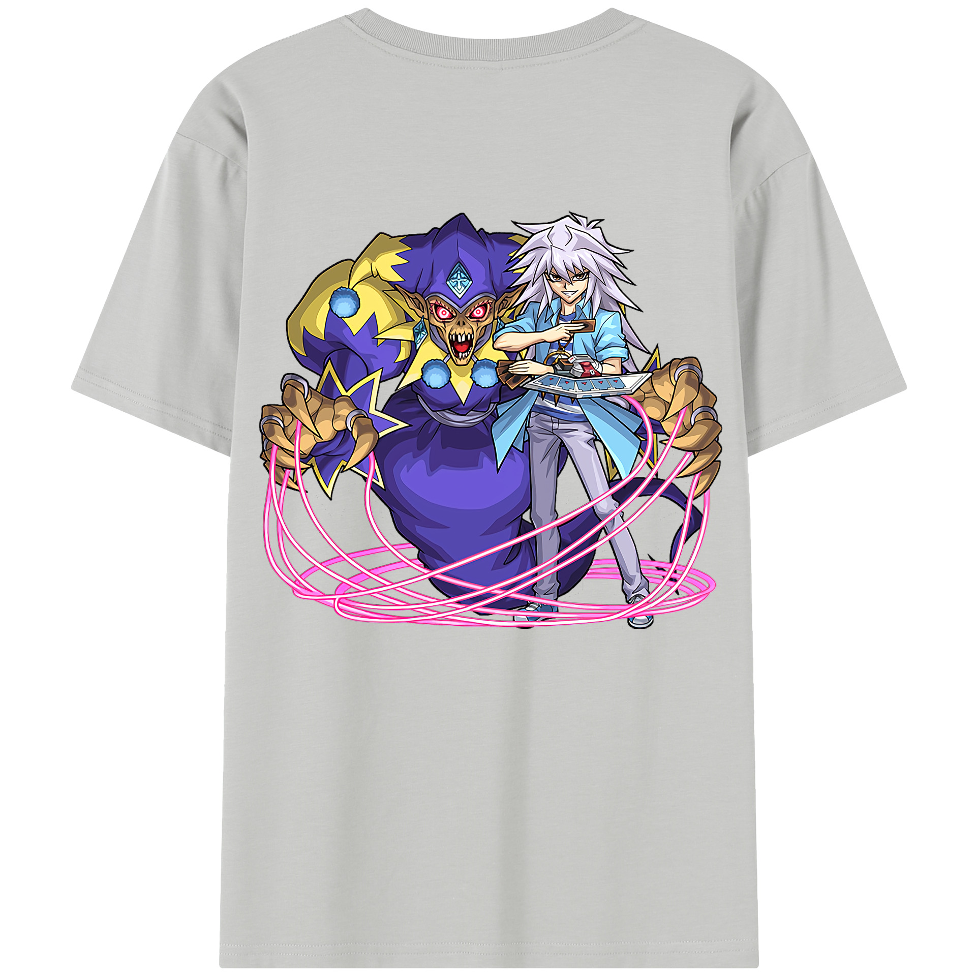（画像用） 遊☆戯☆王 Yu-Gi-Oh! 綿100％半袖Tシャツ（背面プリント）