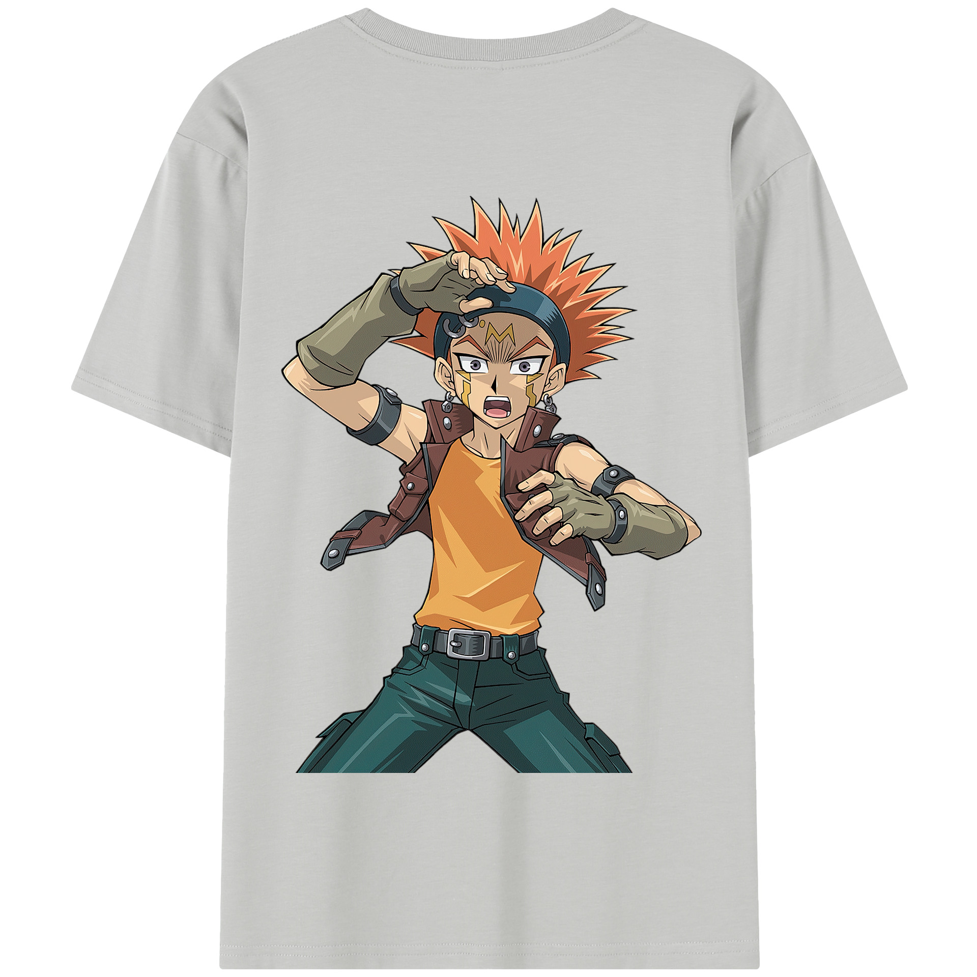 （画像用） 遊☆戯☆王 Yu-Gi-Oh! 綿100％半袖Tシャツ（背面プリント）