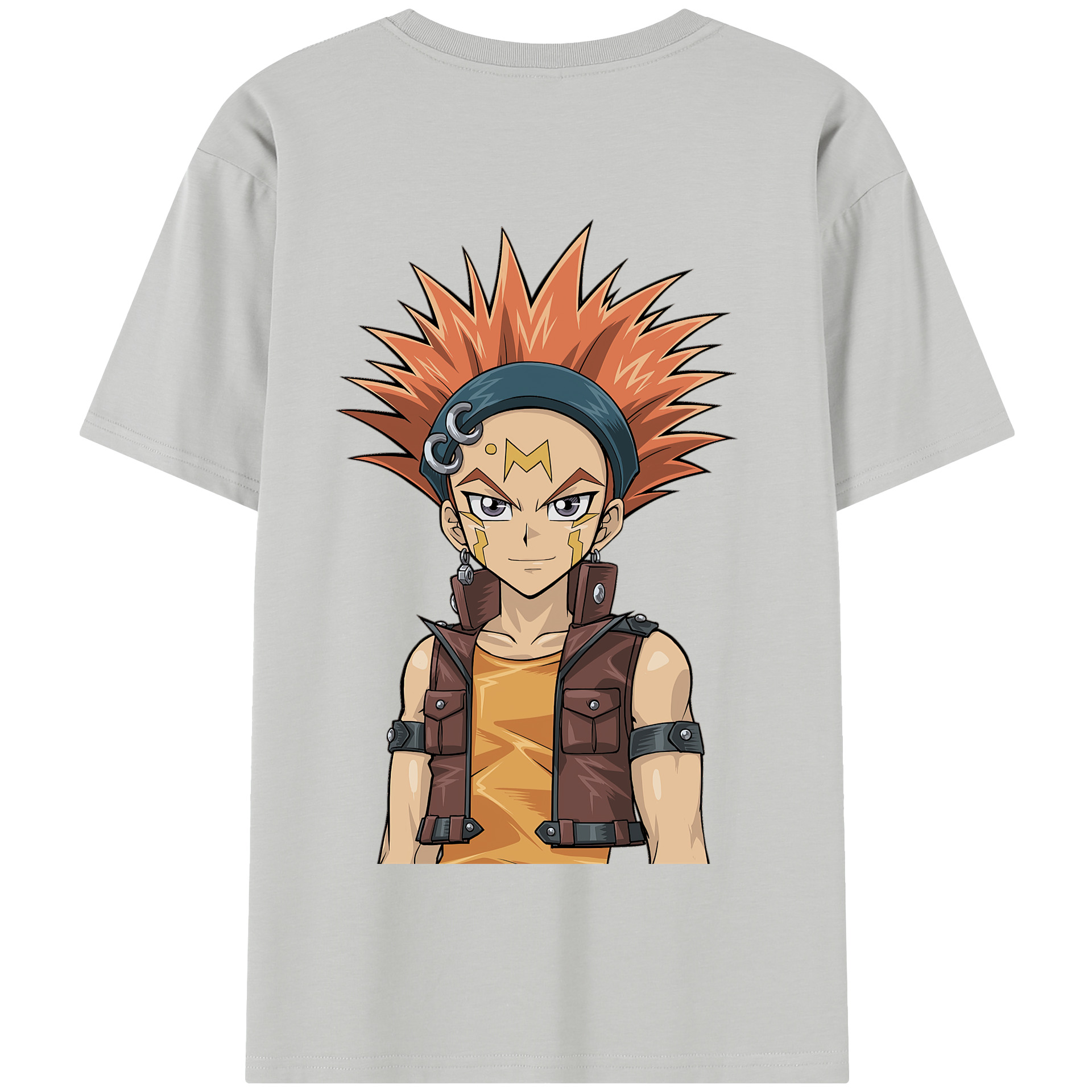 （画像用） 遊☆戯☆王 Yu-Gi-Oh! 綿100％半袖Tシャツ（背面プリント）