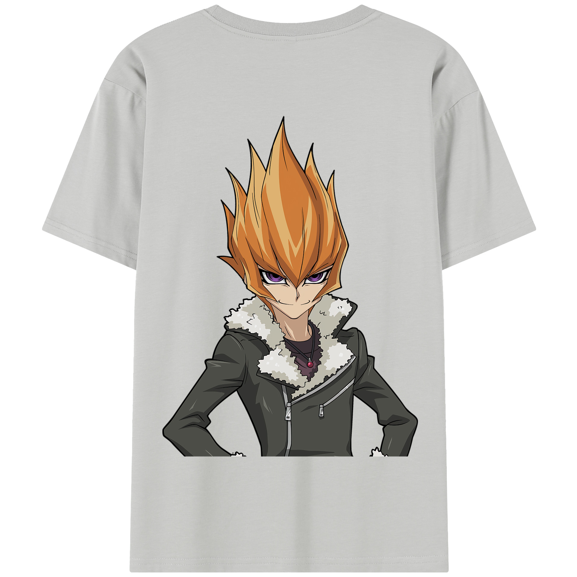 （画像用） 遊☆戯☆王 Yu-Gi-Oh! 綿100％半袖Tシャツ（背面プリント）