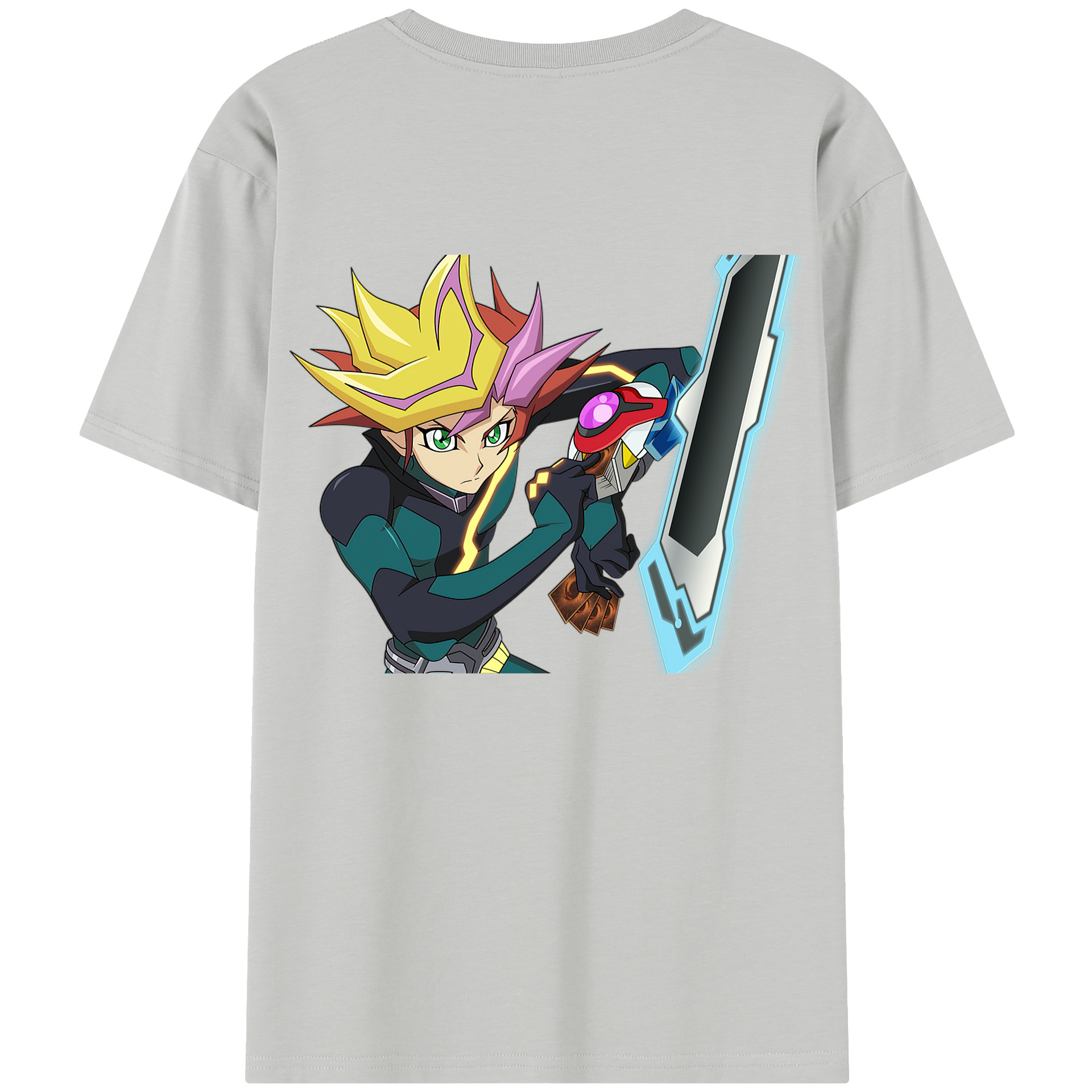 （画像用） 遊☆戯☆王 Yu-Gi-Oh! 綿100％半袖Tシャツ（背面プリント）