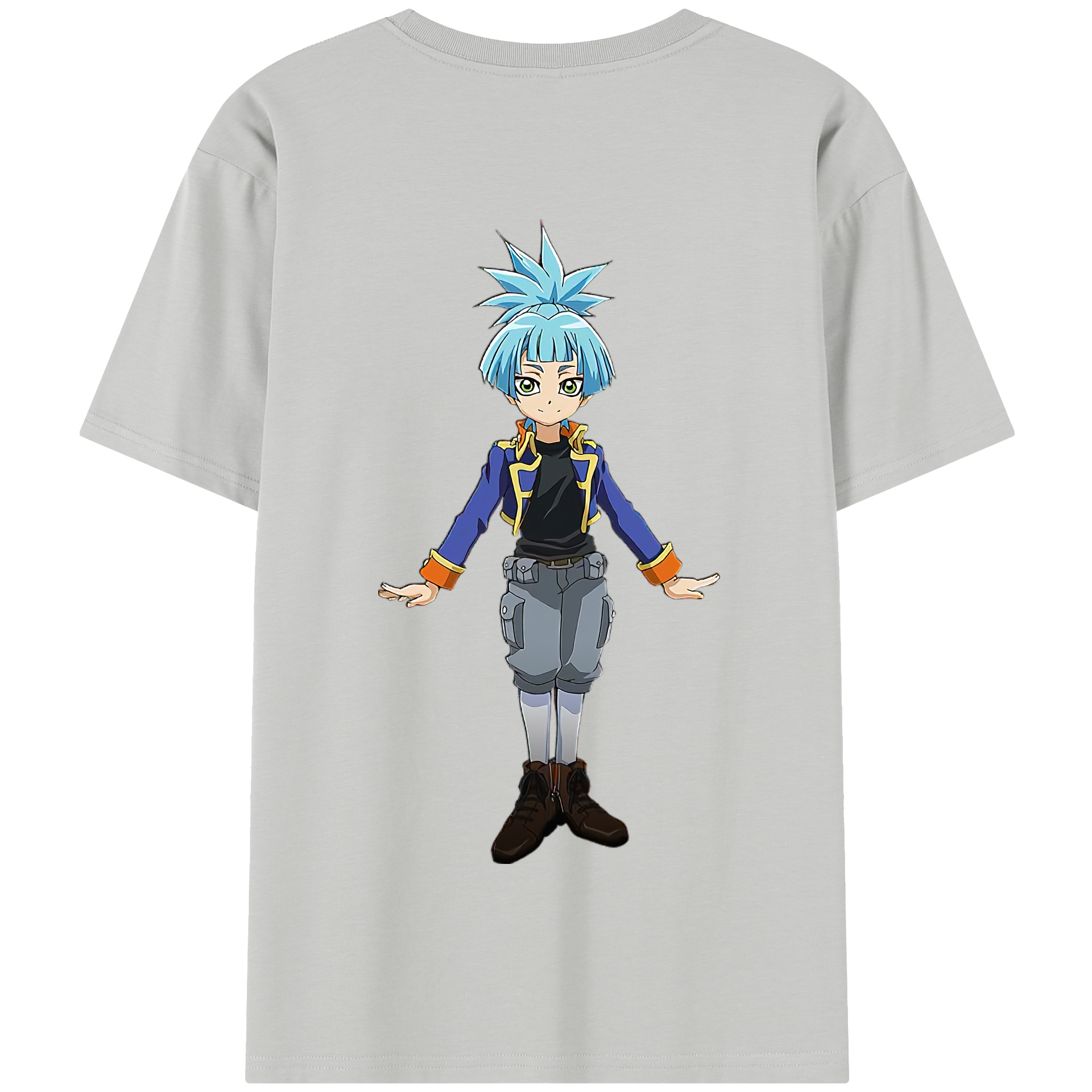 （画像用） 遊☆戯☆王 Yu-Gi-Oh! 綿100％半袖Tシャツ（背面プリント）