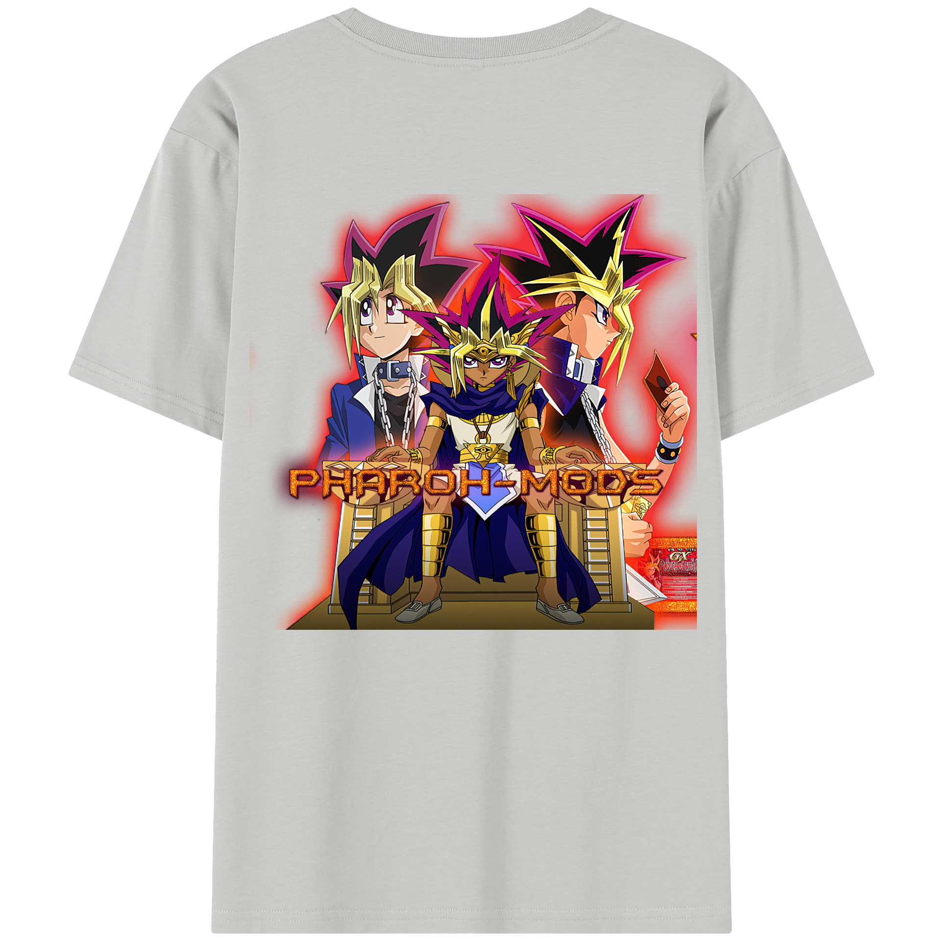 （画像用） 遊☆戯☆王 Yu-Gi-Oh! 綿100％半袖Tシャツ（背面プリント）