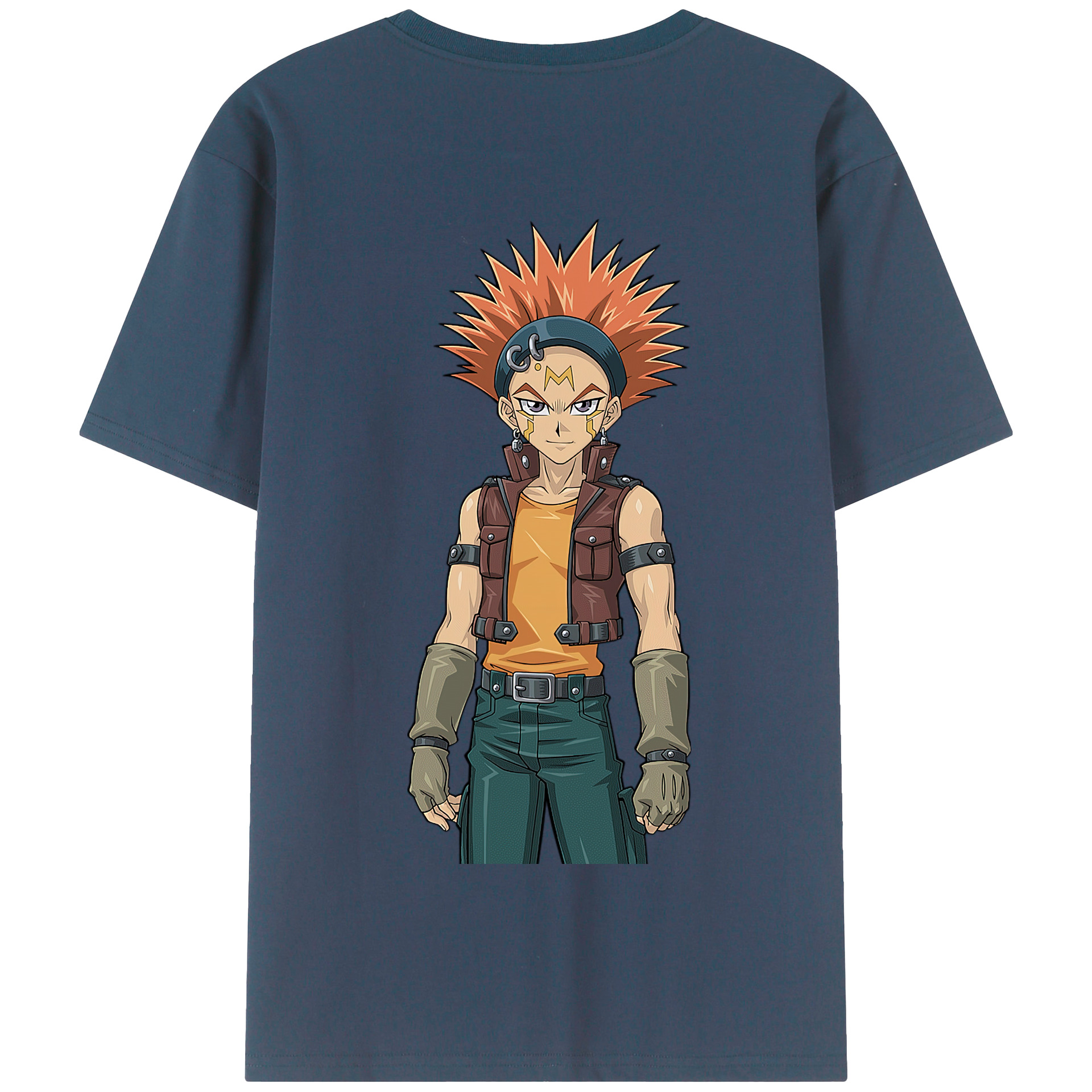 （画像用） 遊☆戯☆王 Yu-Gi-Oh! 綿100％半袖Tシャツ（背面プリント）