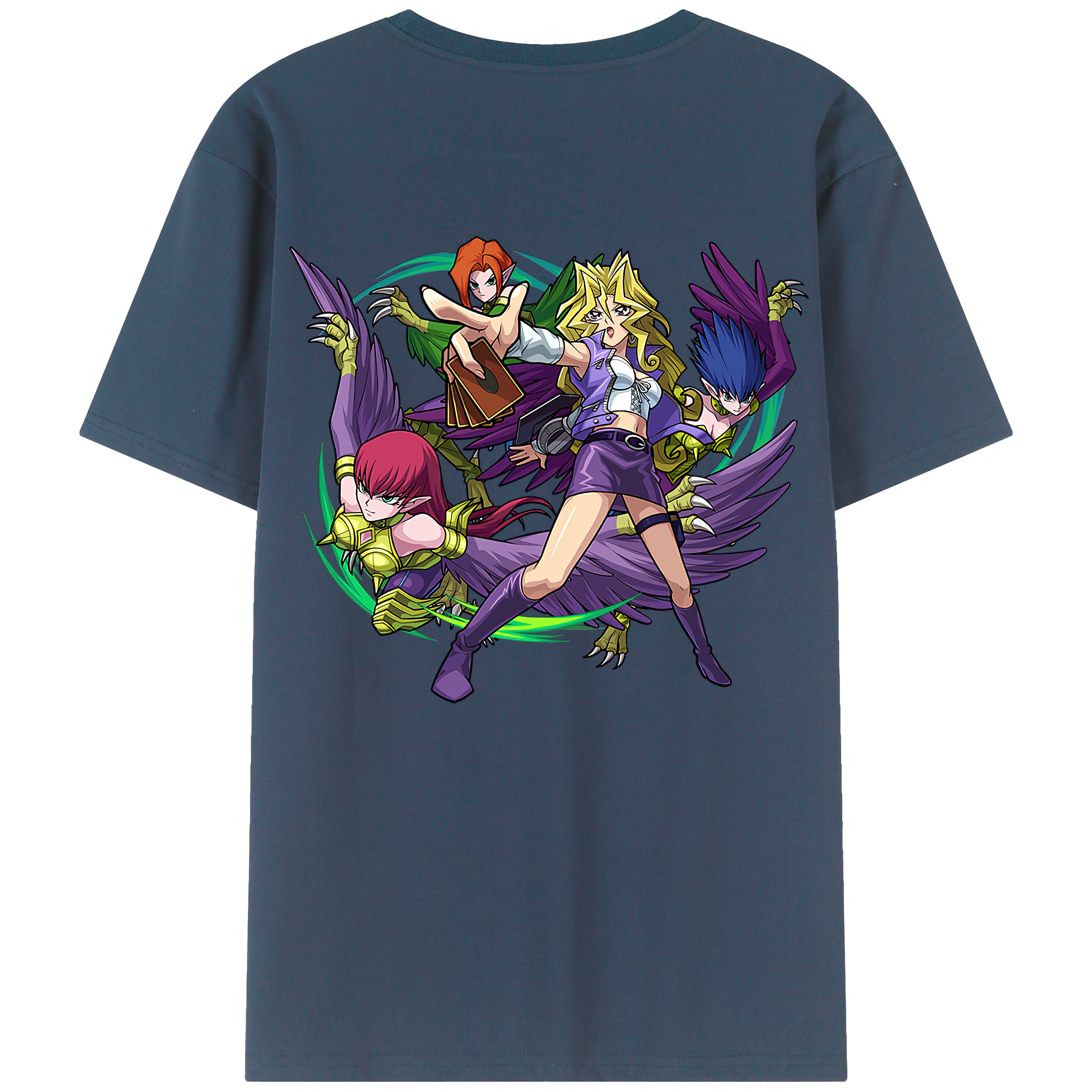 （画像用） 遊☆戯☆王 Yu-Gi-Oh! 綿100％半袖Tシャツ（背面プリント）