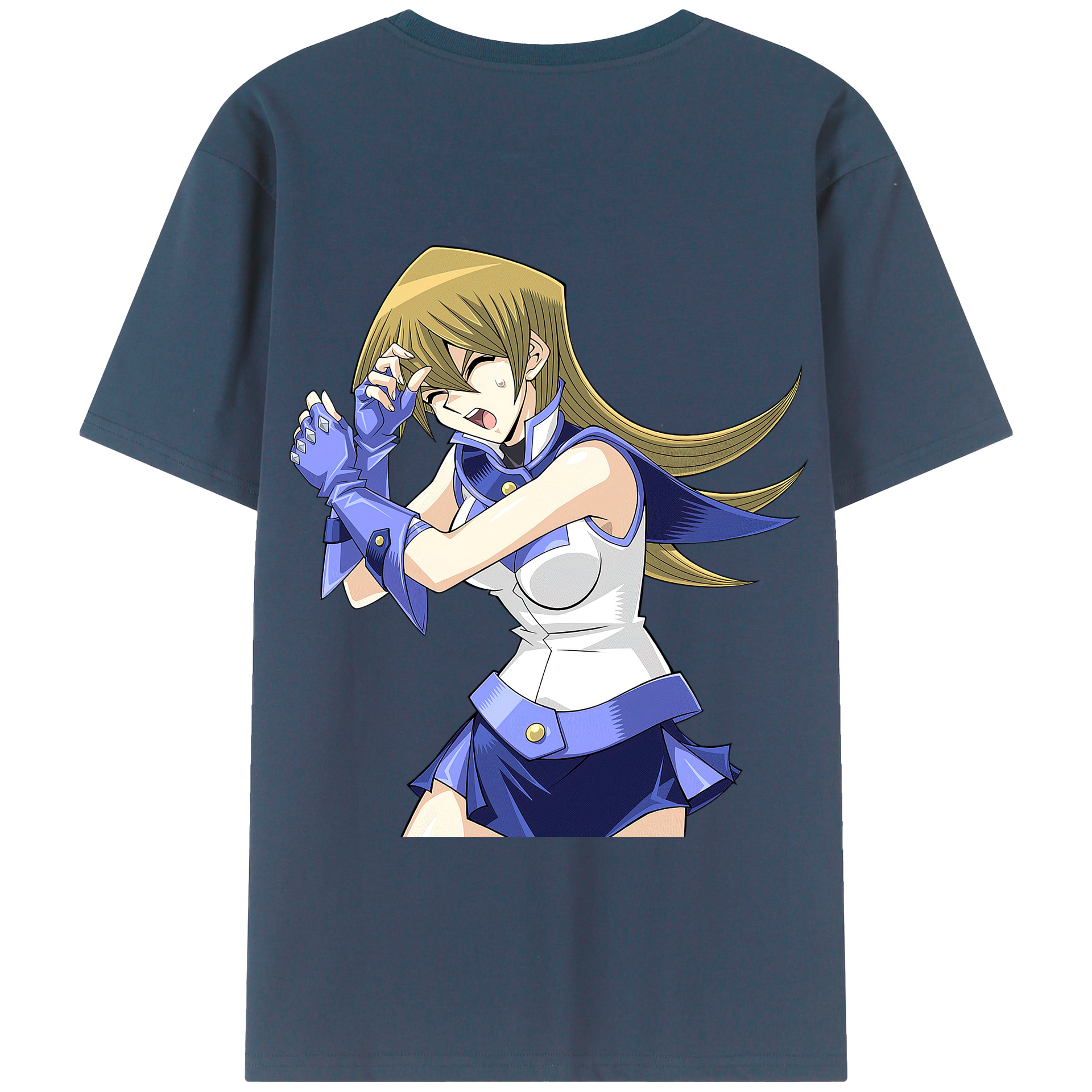 （画像用） 遊☆戯☆王 Yu-Gi-Oh! 綿100％半袖Tシャツ（背面プリント）