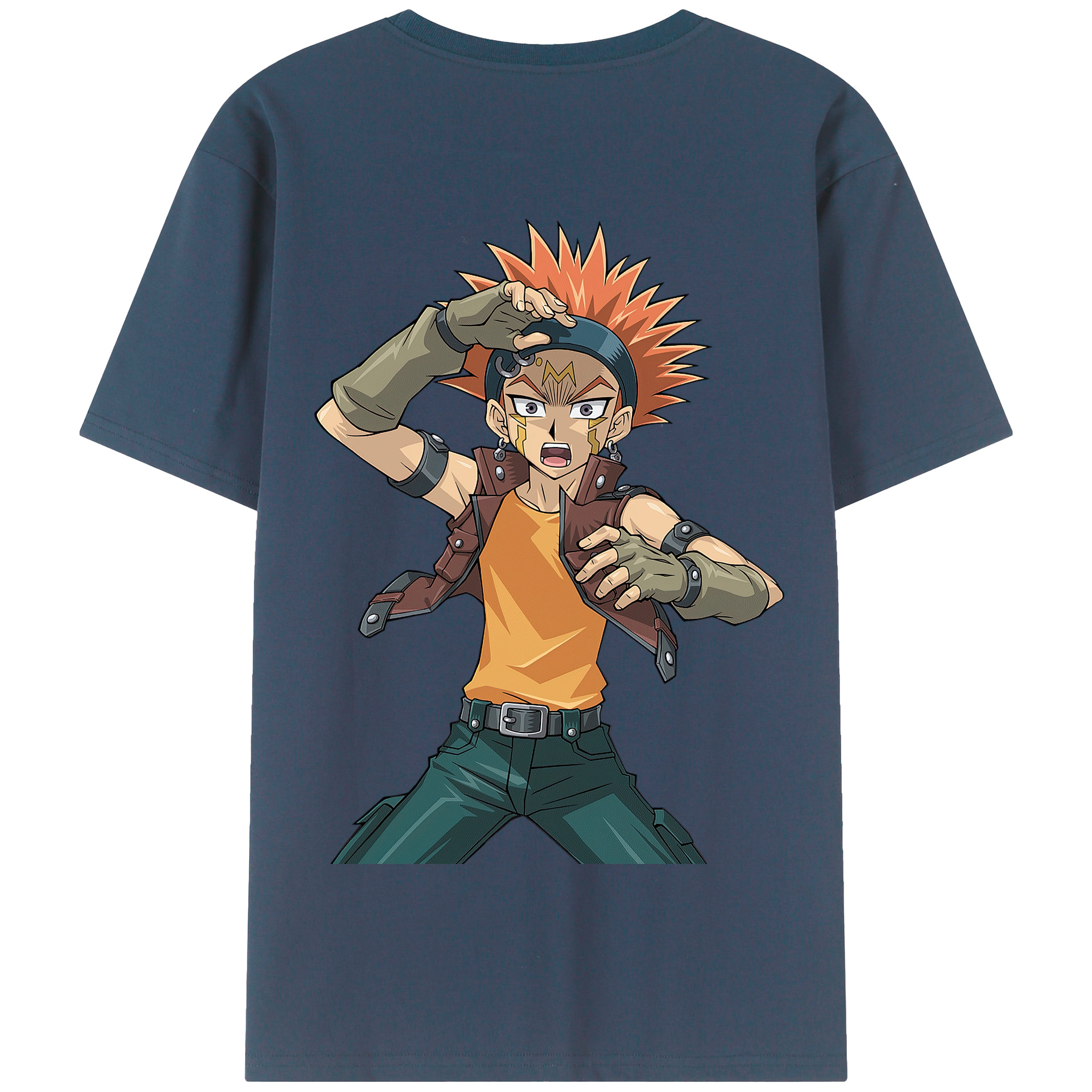 （画像用） 遊☆戯☆王 Yu-Gi-Oh! 綿100％半袖Tシャツ（背面プリント）