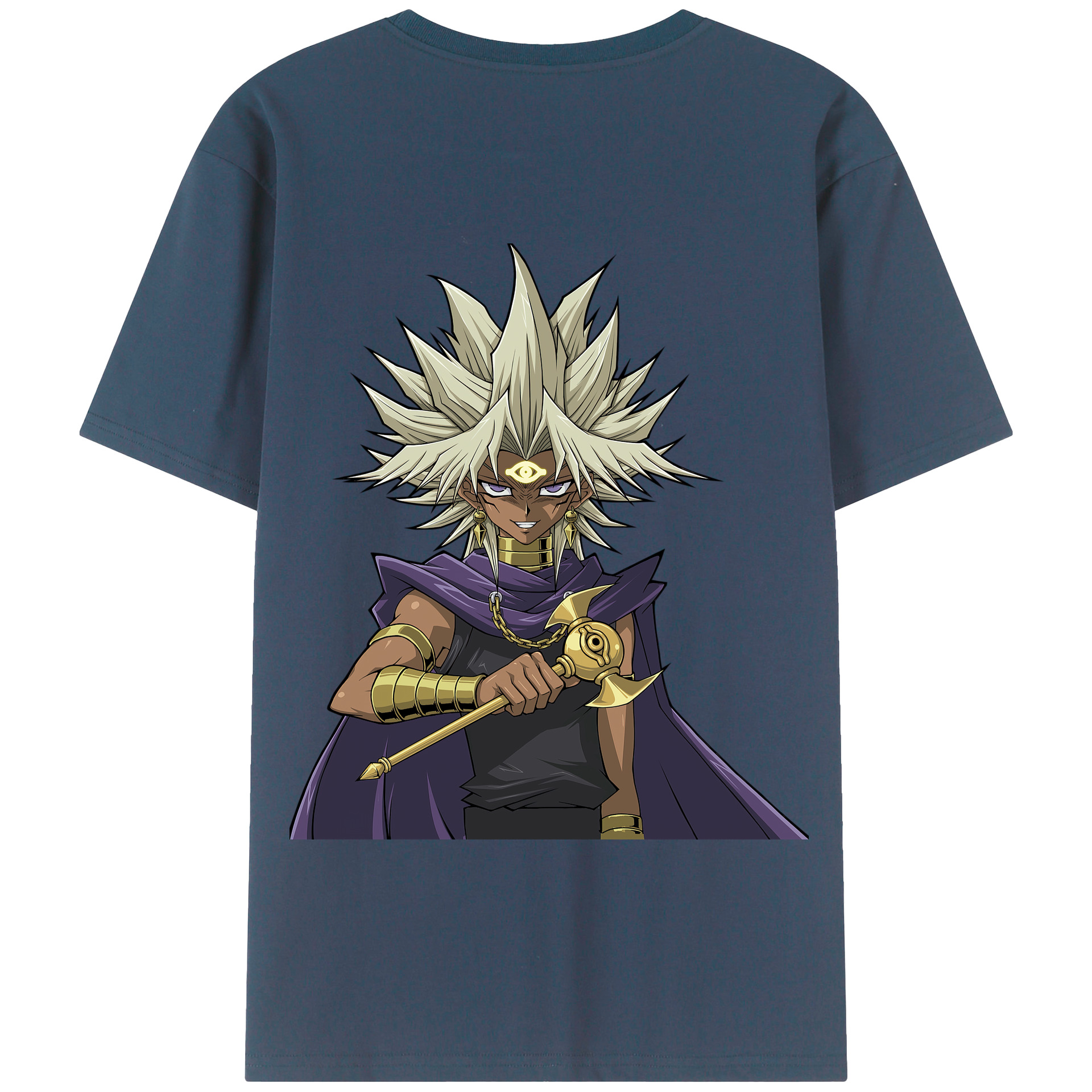（画像用） 遊☆戯☆王 Yu-Gi-Oh! 綿100％半袖Tシャツ（背面プリント）