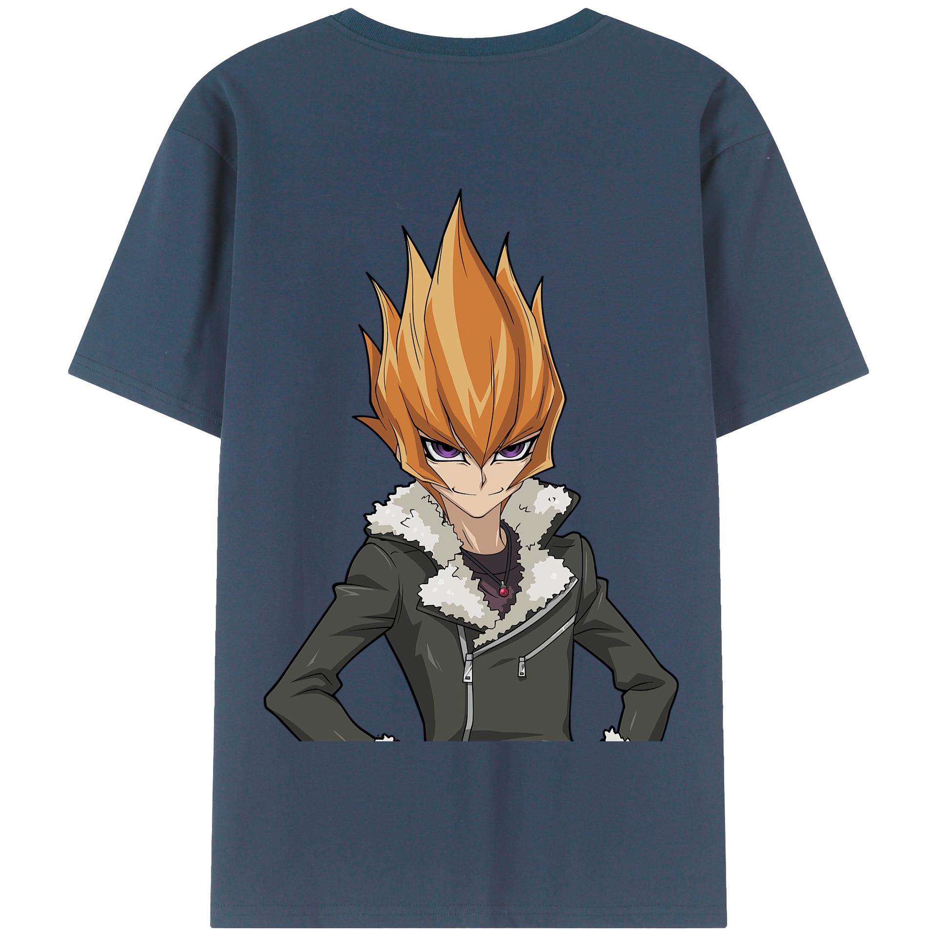 （画像用） 遊☆戯☆王 Yu-Gi-Oh! 綿100％半袖Tシャツ（背面プリント）