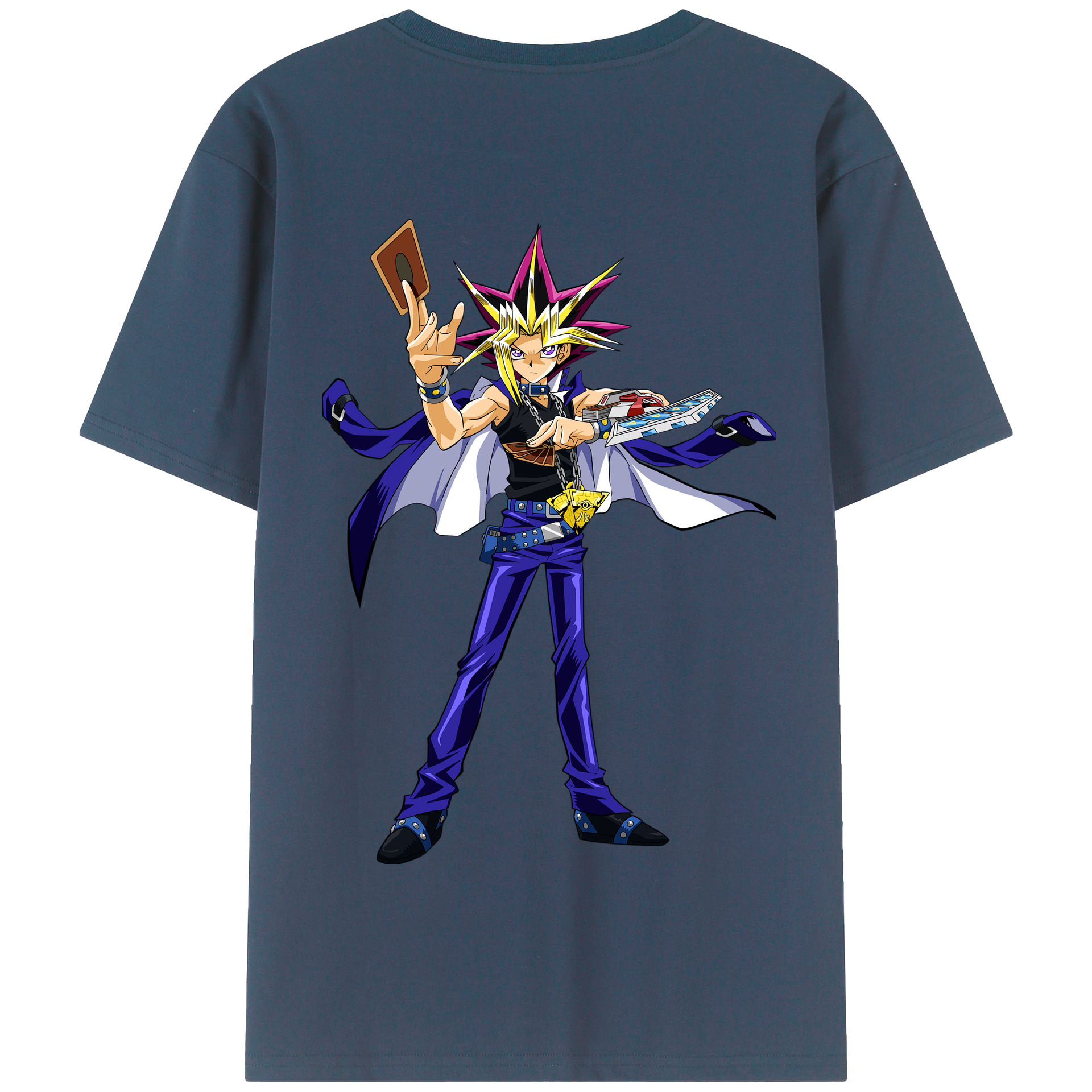 （画像用） 遊☆戯☆王 Yu-Gi-Oh! 綿100％半袖Tシャツ（背面プリント）