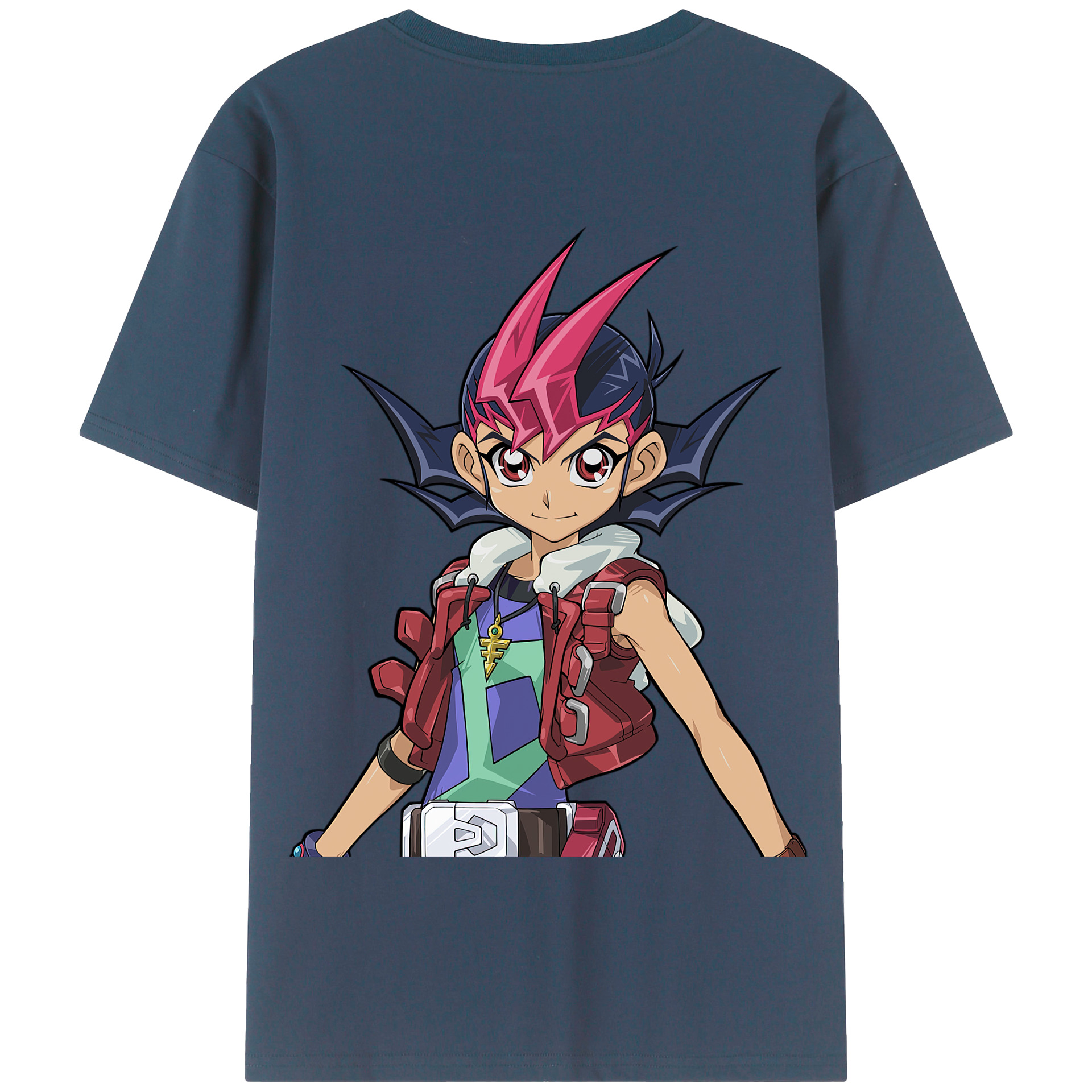 （画像用） 遊☆戯☆王 Yu-Gi-Oh! 綿100％半袖Tシャツ（背面プリント）
