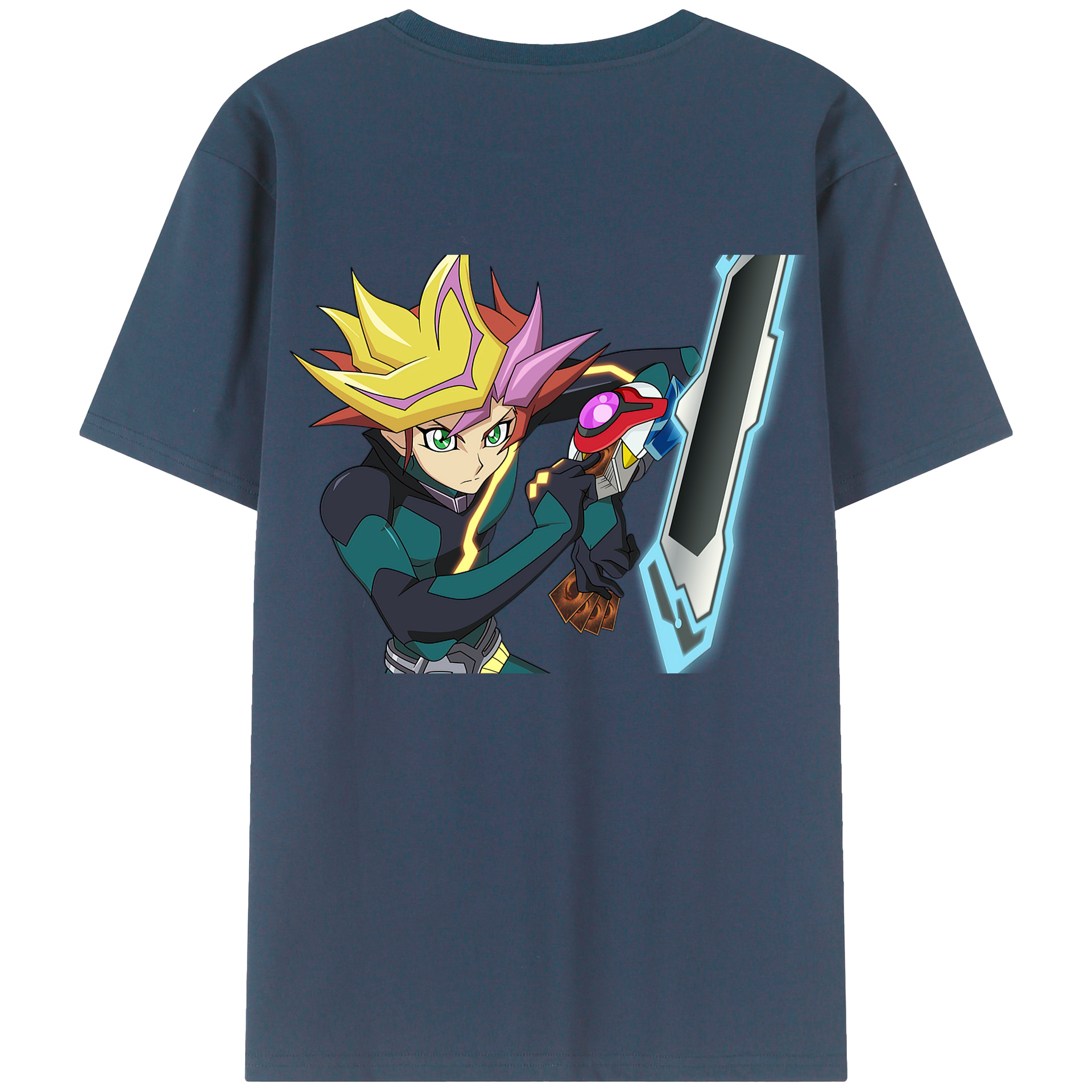 （画像用） 遊☆戯☆王 Yu-Gi-Oh! 綿100％半袖Tシャツ（背面プリント）