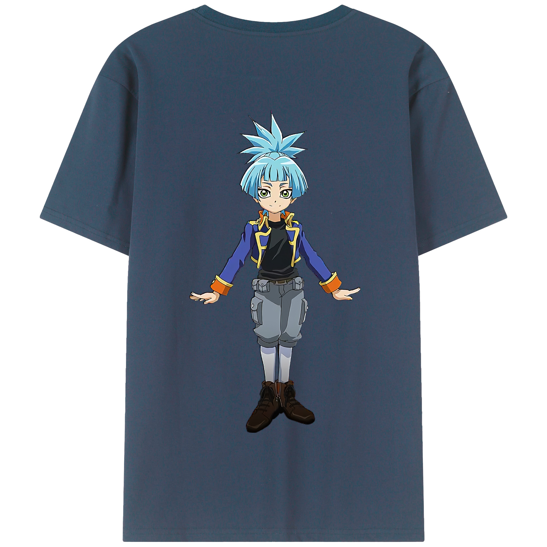 （画像用） 遊☆戯☆王 Yu-Gi-Oh! 綿100％半袖Tシャツ（背面プリント）