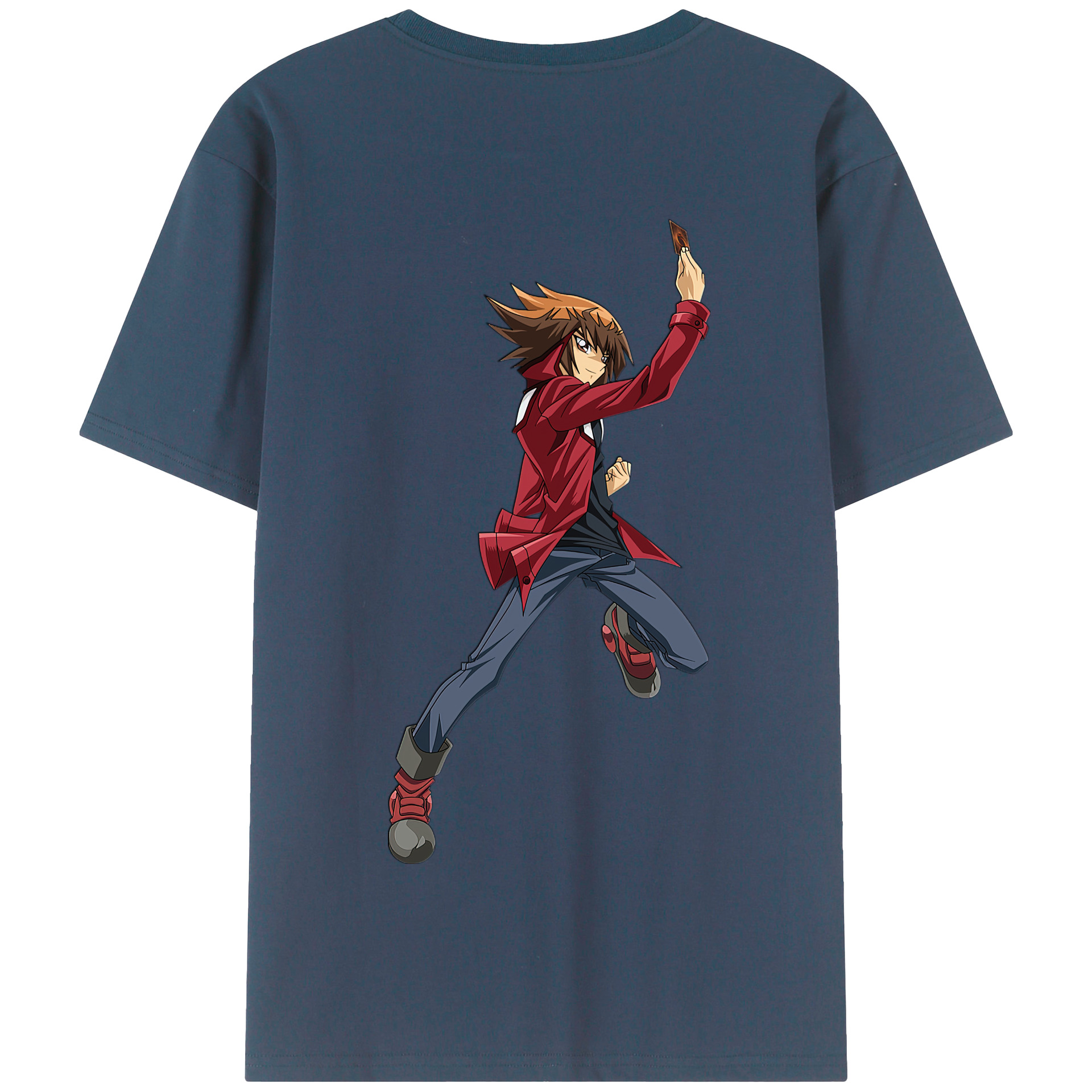 （画像用） 遊☆戯☆王 Yu-Gi-Oh! 綿100％半袖Tシャツ（背面プリント）