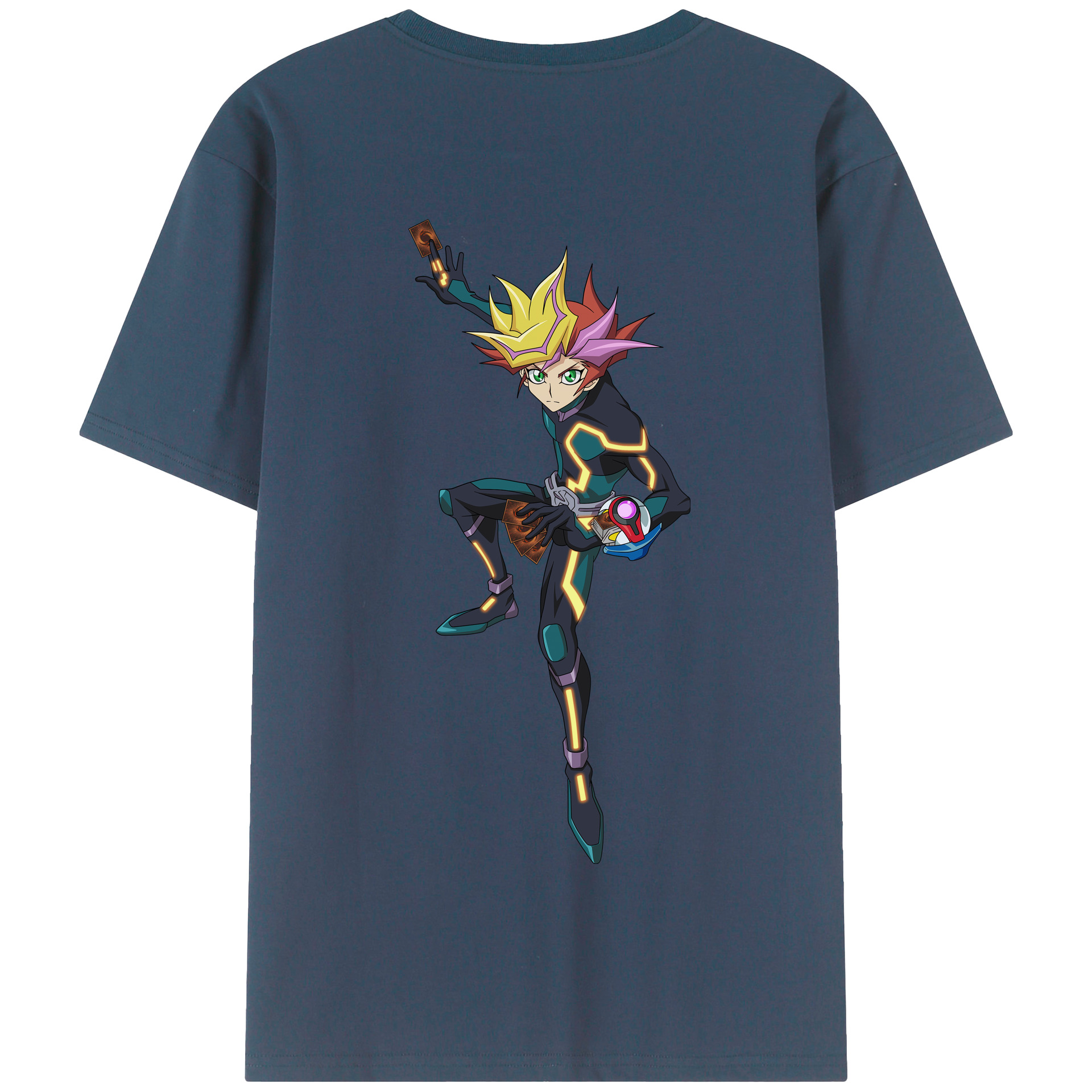 （画像用） 遊☆戯☆王 Yu-Gi-Oh! 綿100％半袖Tシャツ（背面プリント）