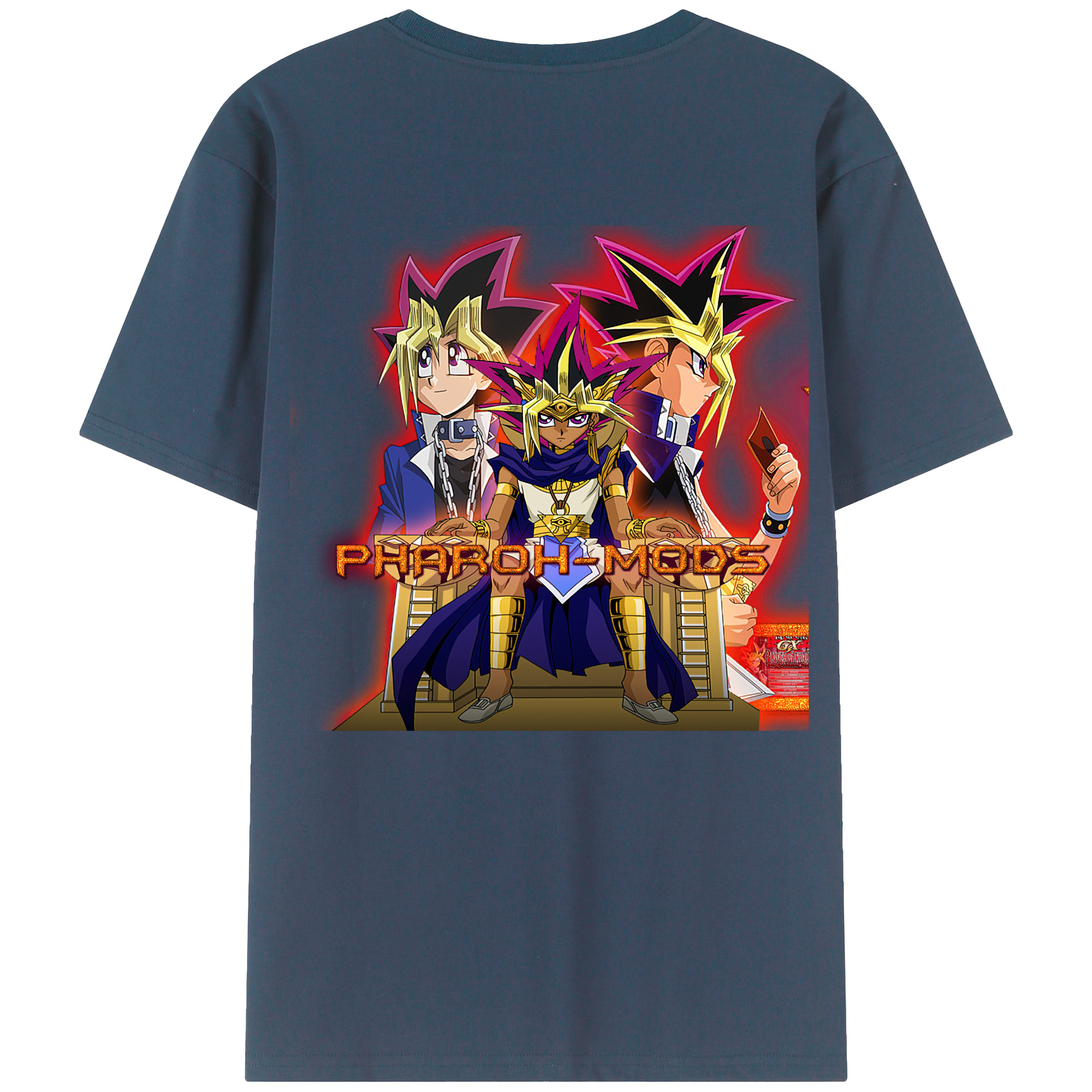 （画像用） 遊☆戯☆王 Yu-Gi-Oh! 綿100％半袖Tシャツ（背面プリント）
