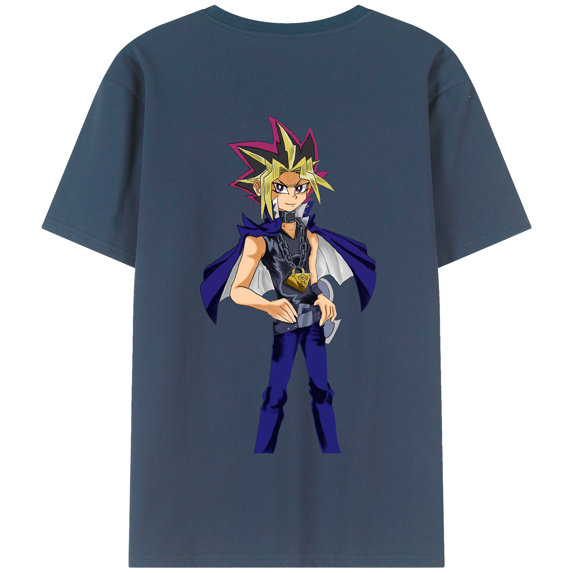 （画像用） 遊☆戯☆王 Yu-Gi-Oh! 綿100％半袖Tシャツ（背面プリント）