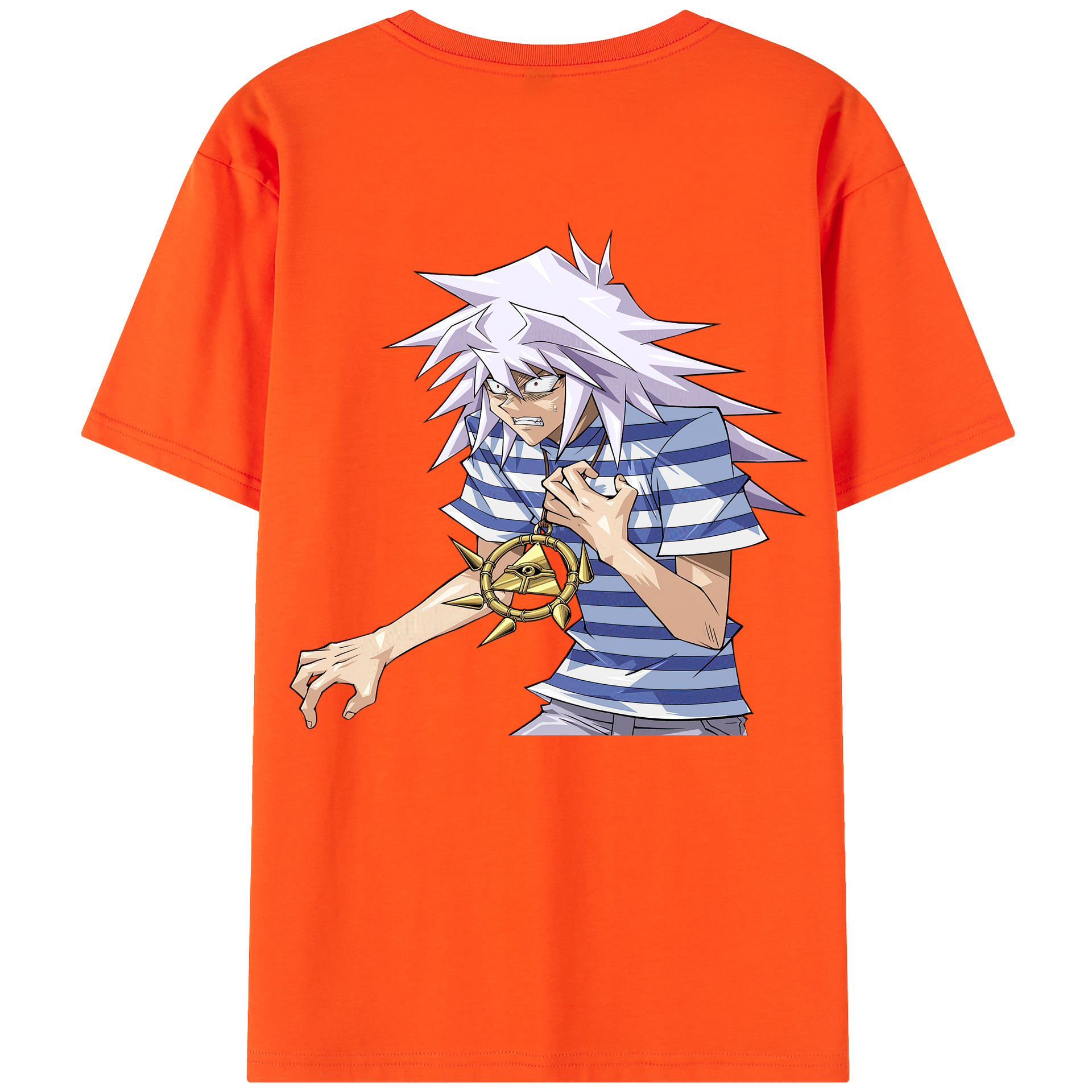 （画像用） 遊☆戯☆王 Yu-Gi-Oh! 綿100％半袖Tシャツ（背面プリント）