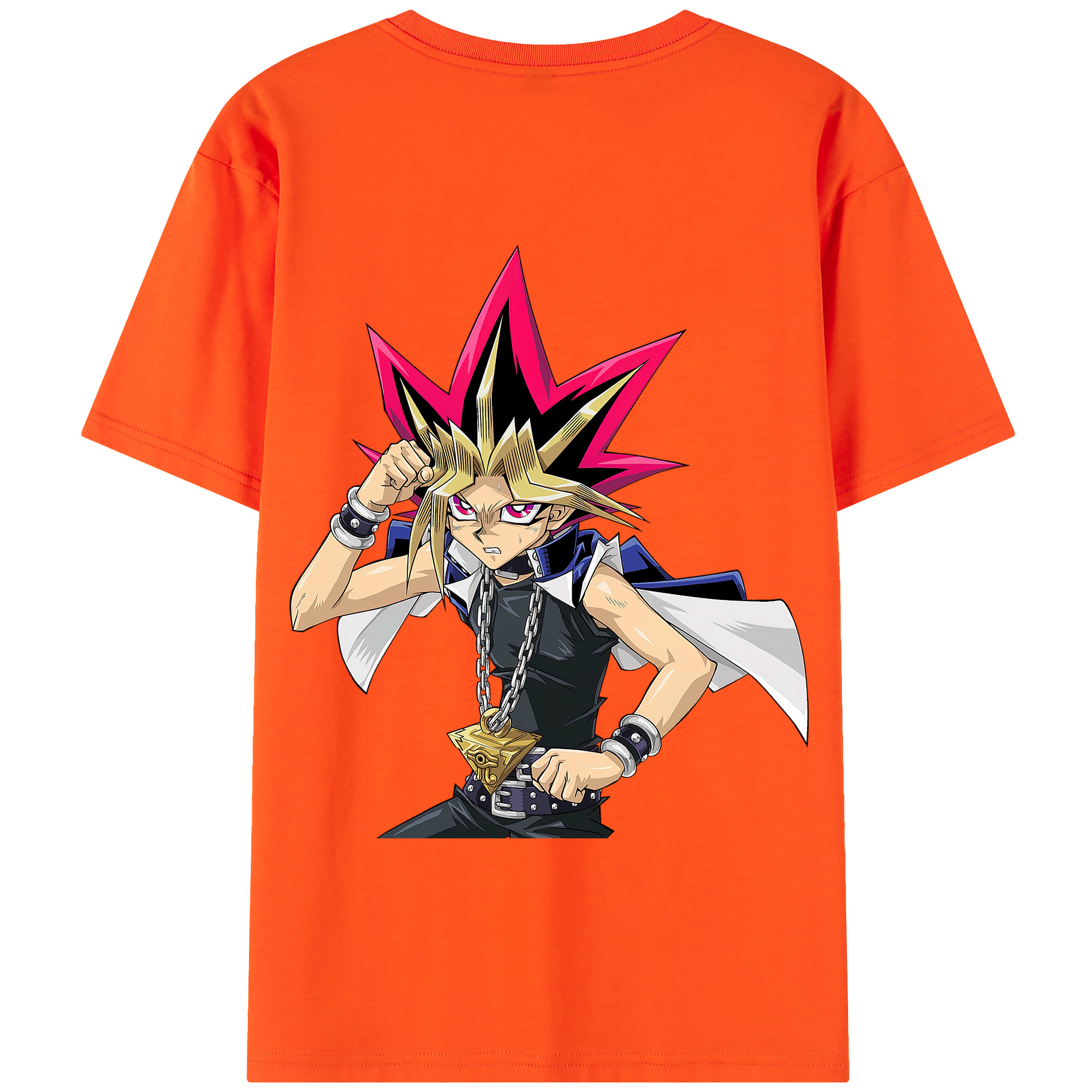 （画像用） 遊☆戯☆王 Yu-Gi-Oh! 綿100％半袖Tシャツ（背面プリント）