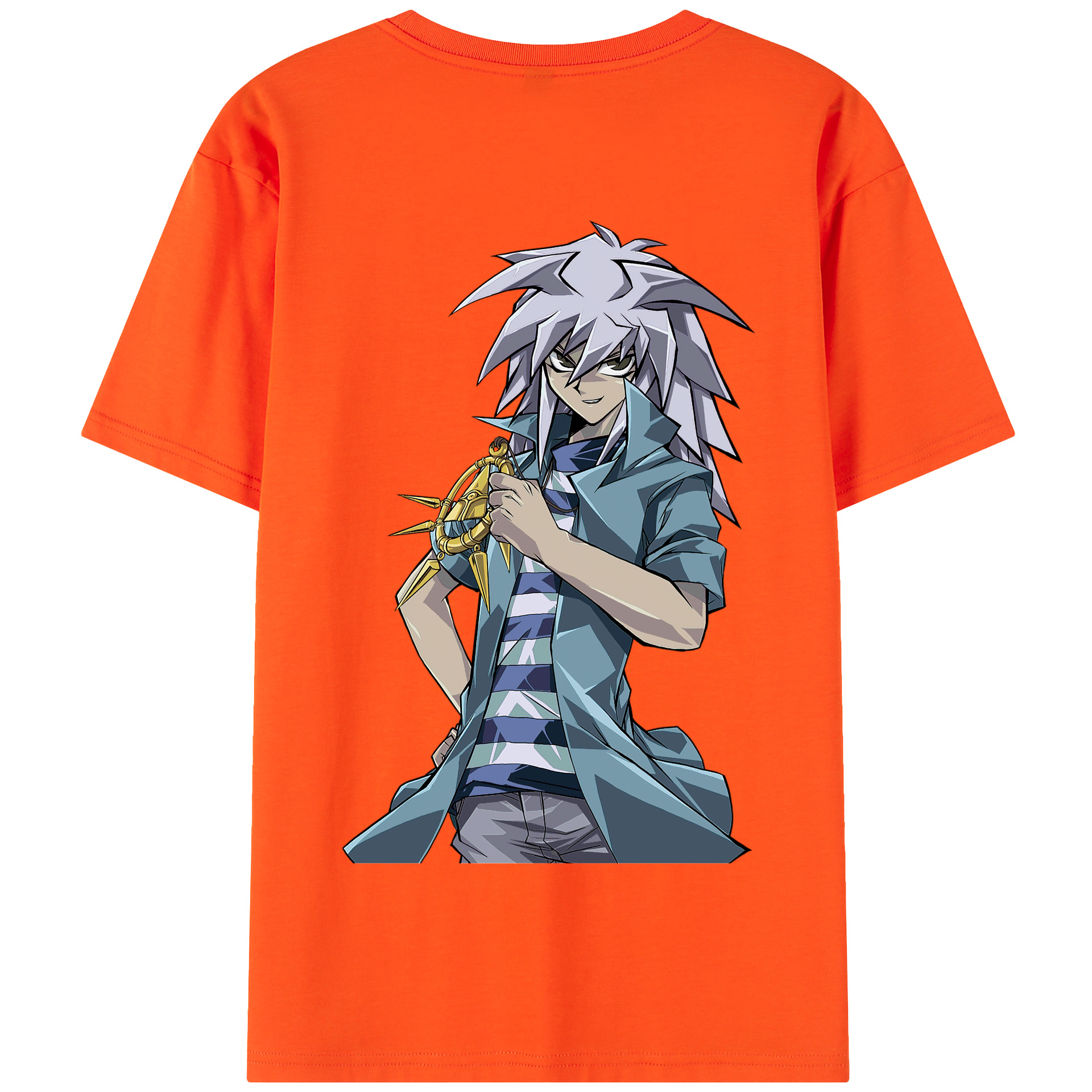 （画像用） 遊☆戯☆王 Yu-Gi-Oh! 綿100％半袖Tシャツ（背面プリント）