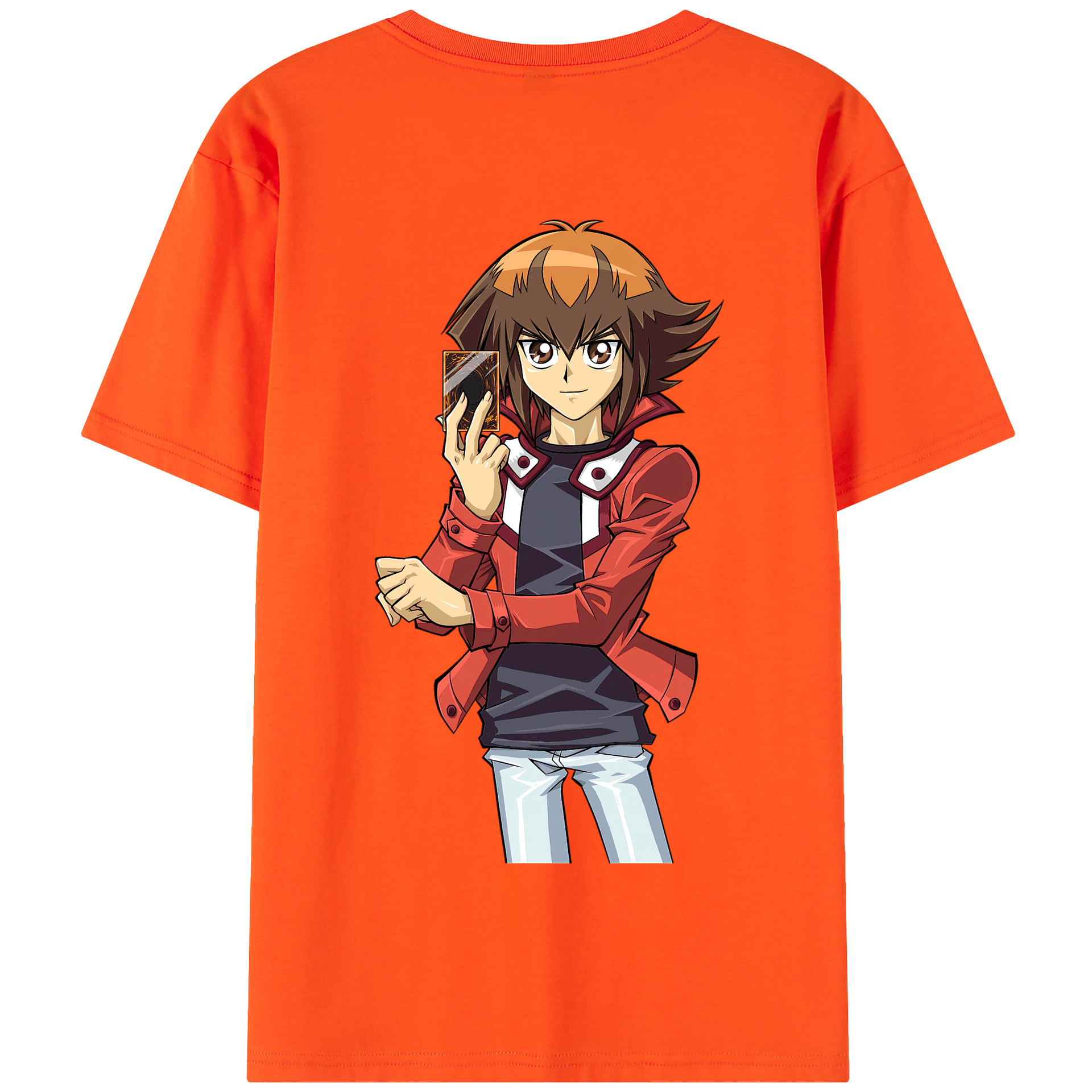 （画像用） 遊☆戯☆王 Yu-Gi-Oh! 綿100％半袖Tシャツ（背面プリント）