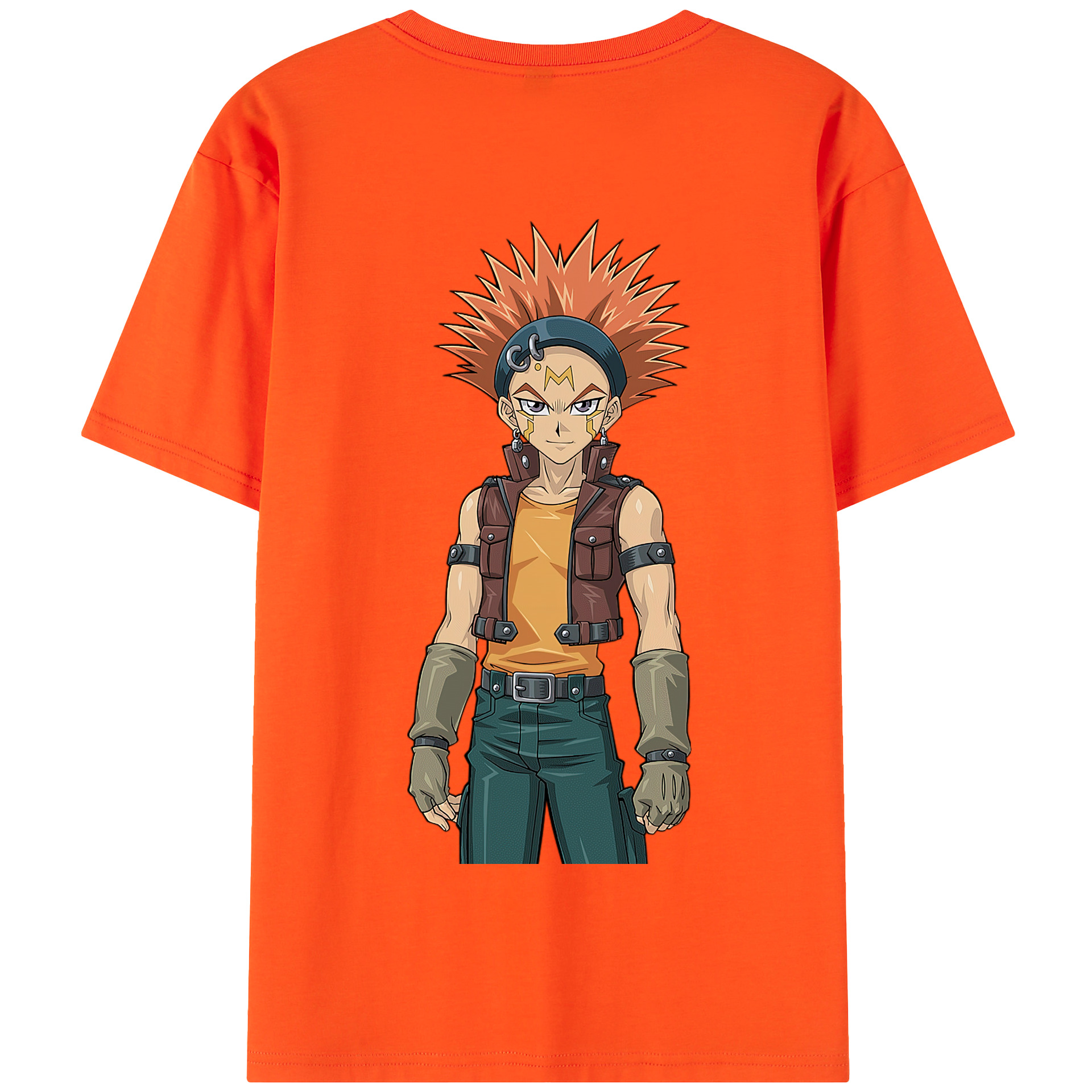 （画像用） 遊☆戯☆王 Yu-Gi-Oh! 綿100％半袖Tシャツ（背面プリント）