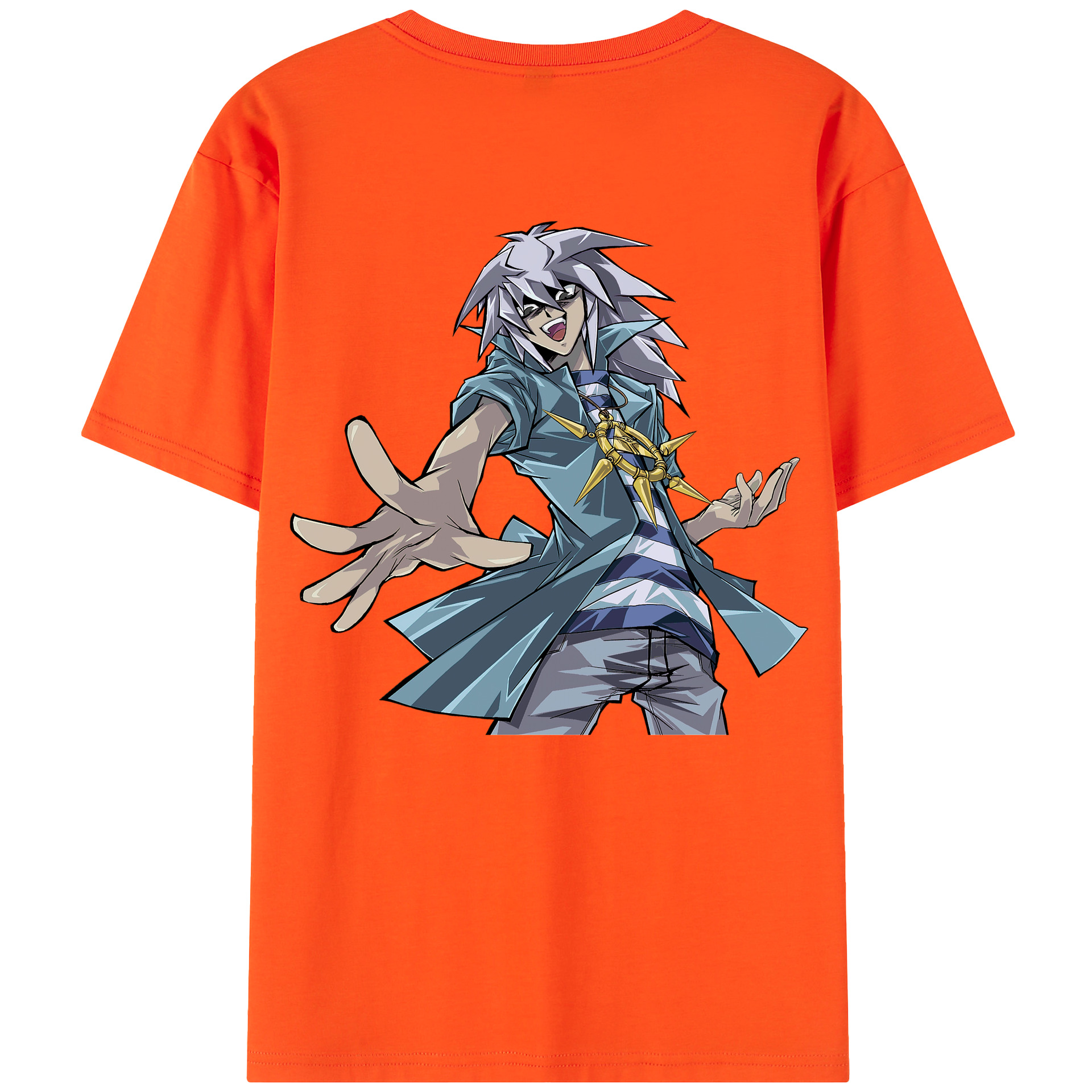 （画像用） 遊☆戯☆王 Yu-Gi-Oh! 綿100％半袖Tシャツ（背面プリント）