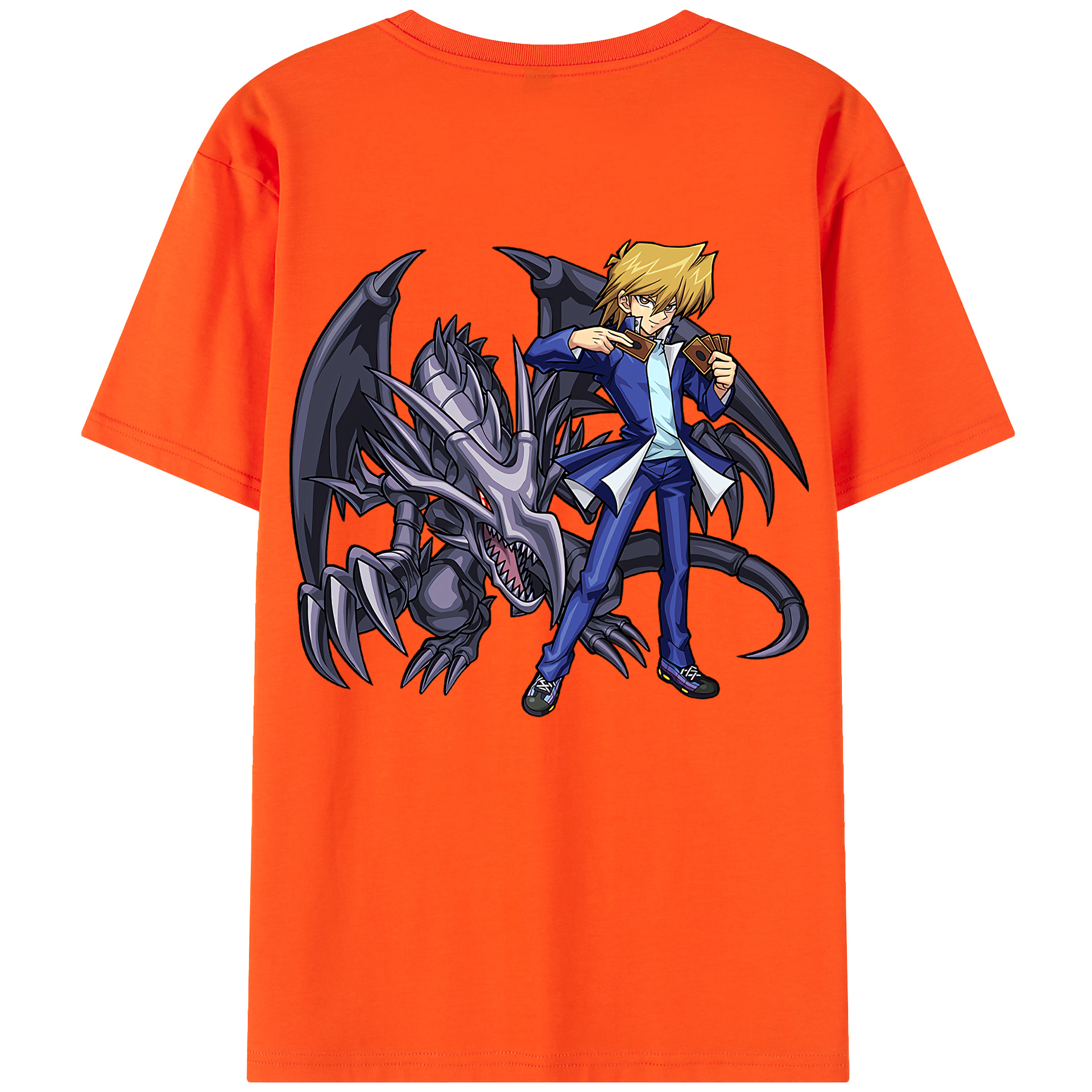（画像用） 遊☆戯☆王 Yu-Gi-Oh! 綿100％半袖Tシャツ（背面プリント）