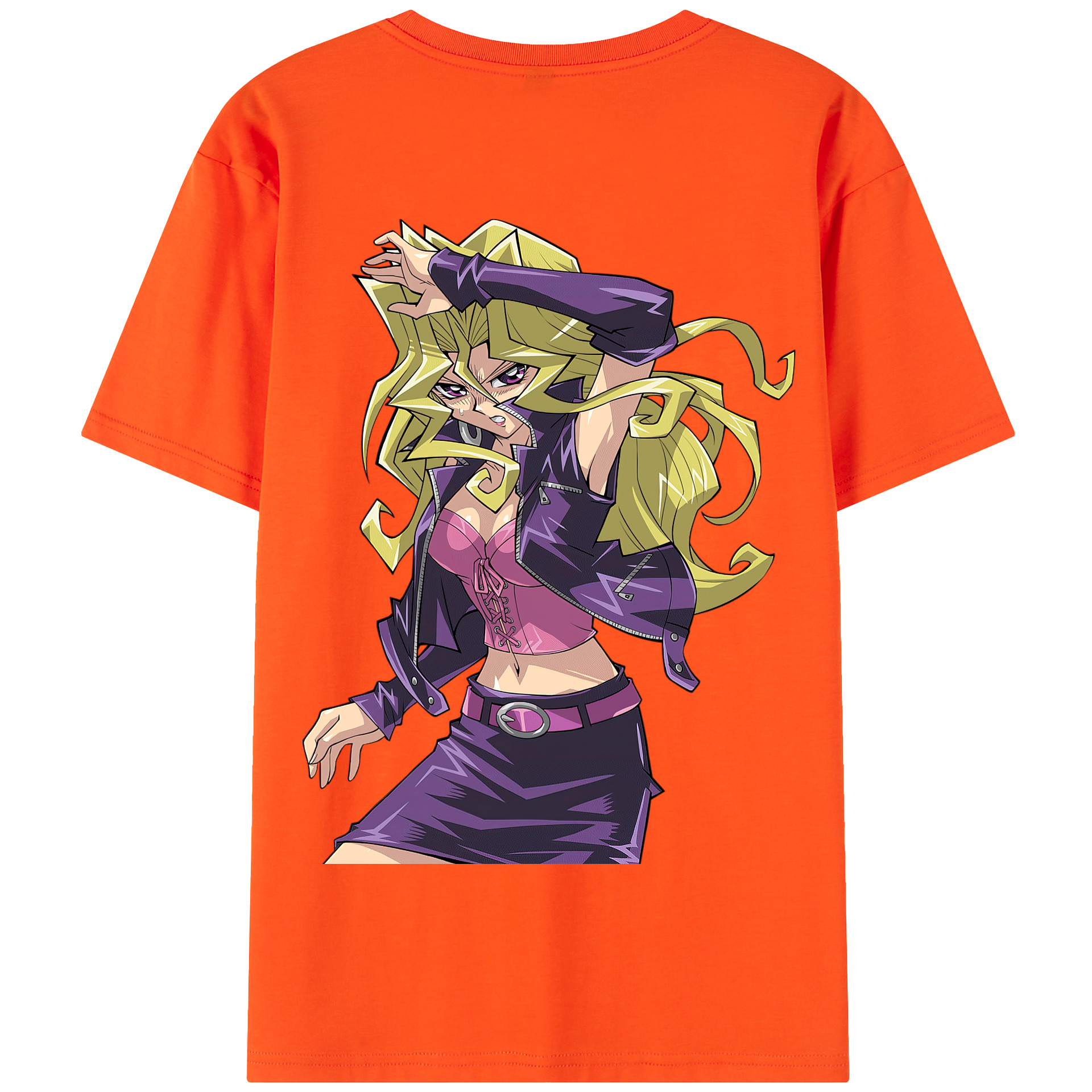 （画像用） 遊☆戯☆王 Yu-Gi-Oh! 綿100％半袖Tシャツ（背面プリント）