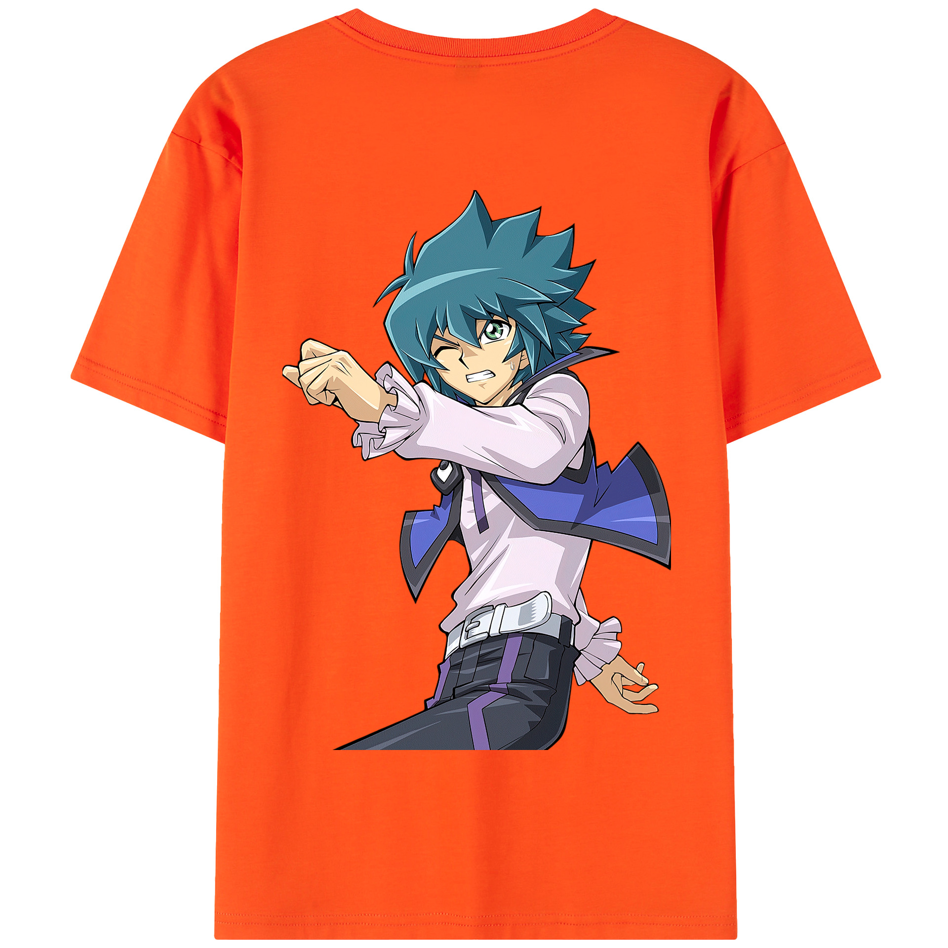 （画像用） 遊☆戯☆王 Yu-Gi-Oh! 綿100％半袖Tシャツ（背面プリント）