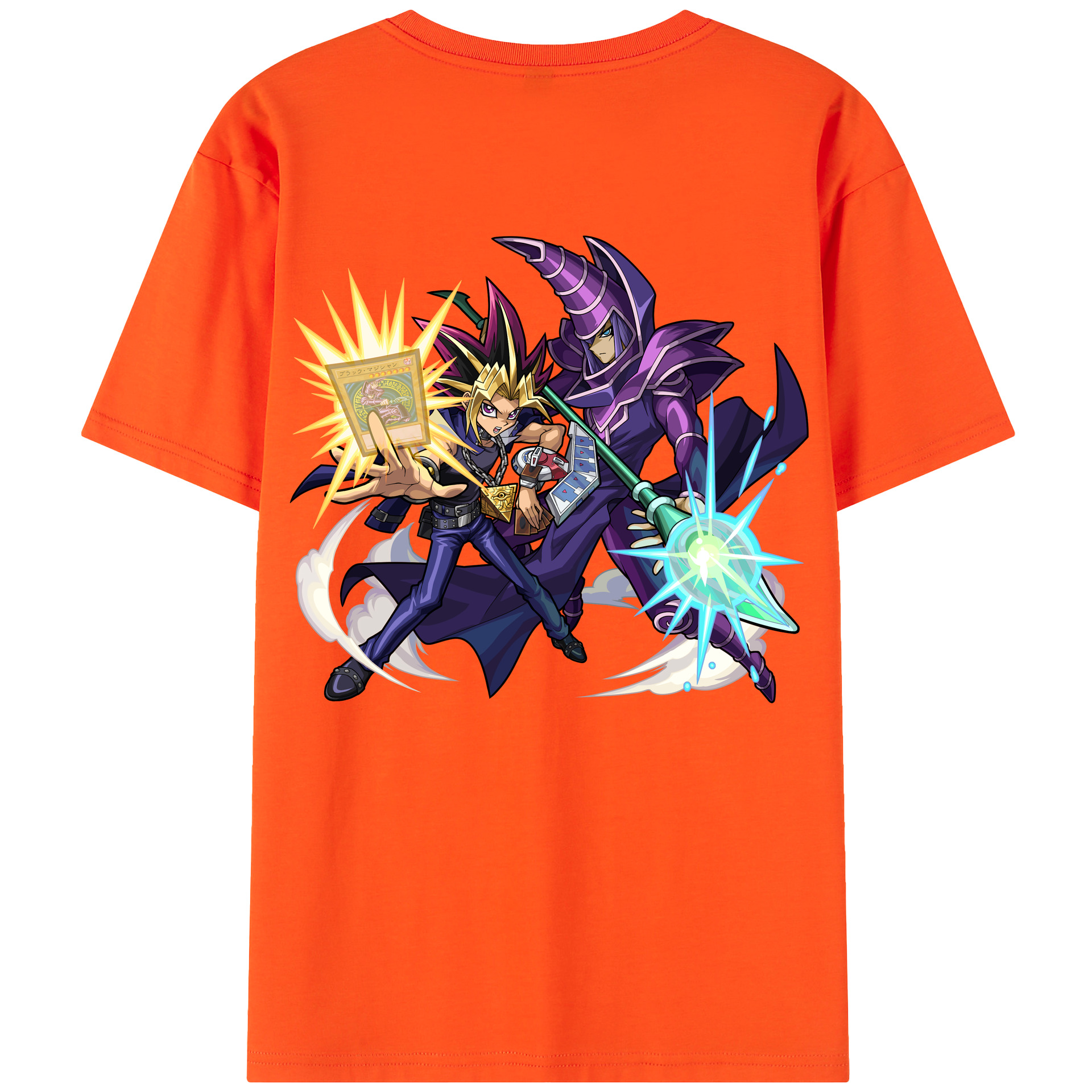 （画像用） 遊☆戯☆王 Yu-Gi-Oh! 綿100％半袖Tシャツ（背面プリント）